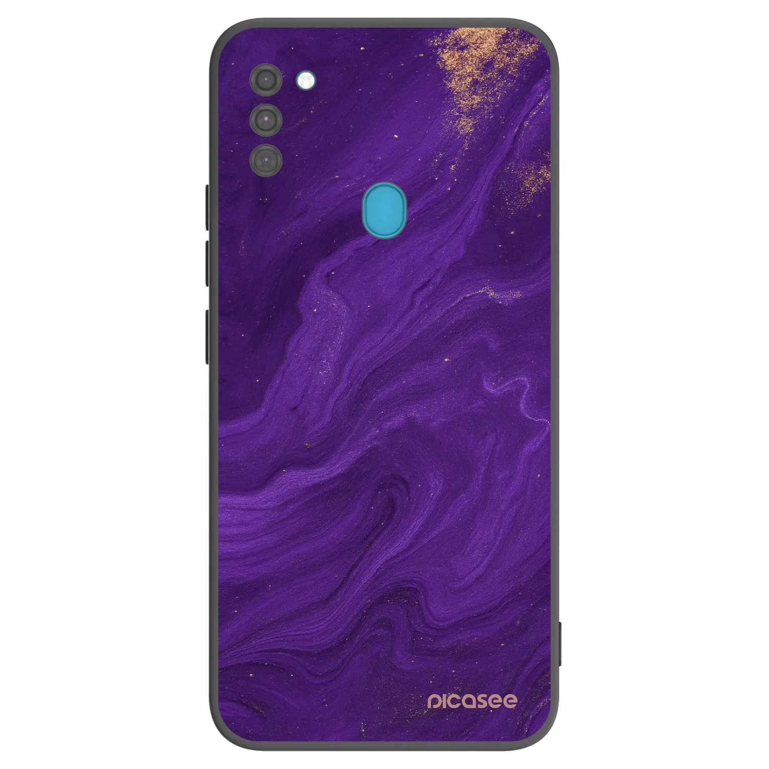 Picasee Μαύρη θήκη σιλικόνης για Samsung Galaxy M11 - Purple