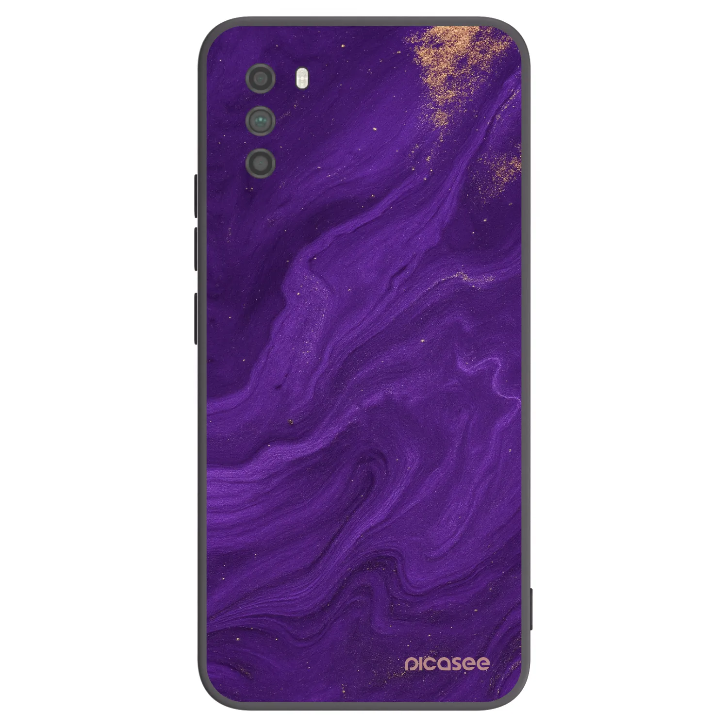 Picasee Μαύρη θήκη σιλικόνης για Xiaomi Poco M3 - Purple
