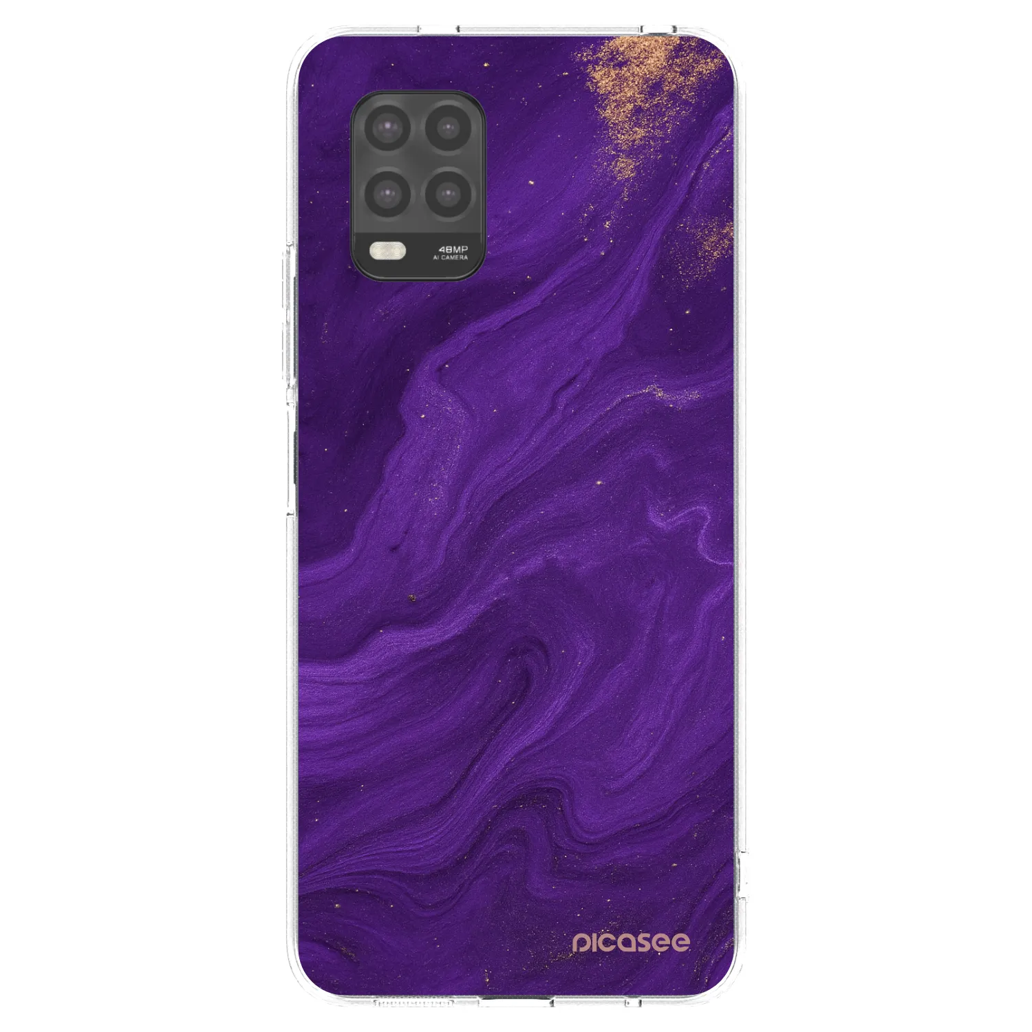 Picasee διαφανής θήκη σιλικόνης Xiaomi Mi 10 Lite - Purple