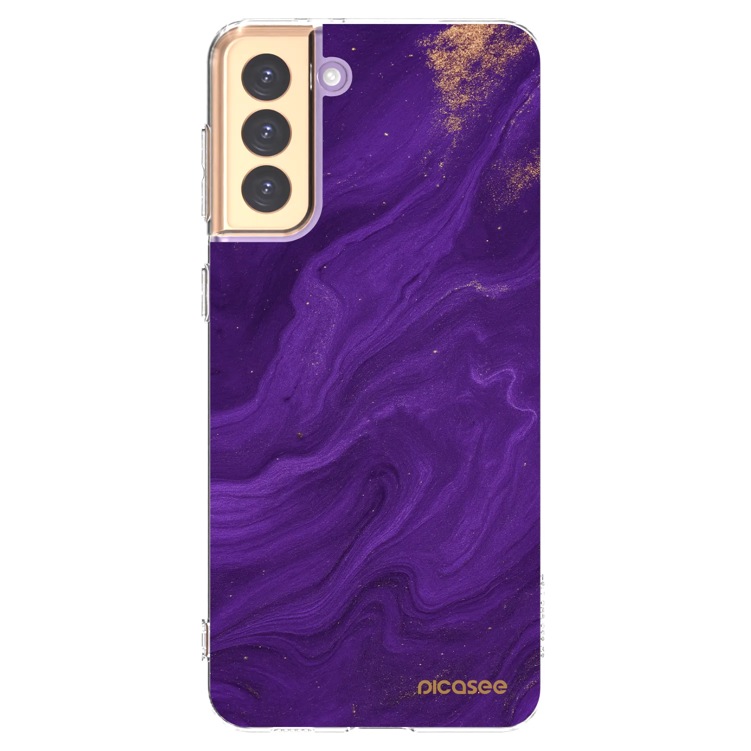 Picasee διαφανής θήκη σιλικόνης Samsung Galaxy S21+ 5G G996F - Purple