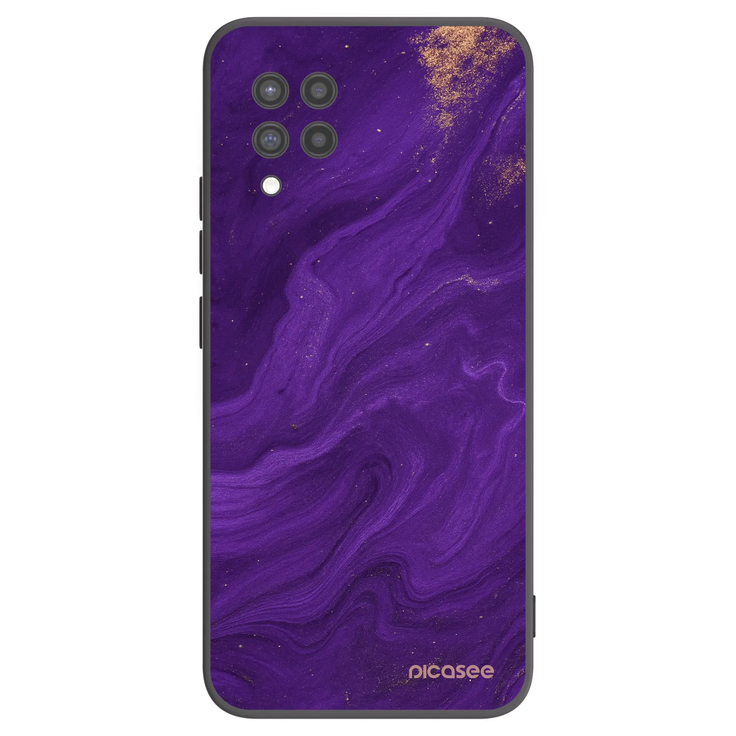 Picasee Μαύρη θήκη σιλικόνης για Samsung Galaxy A42 A426B - Purple