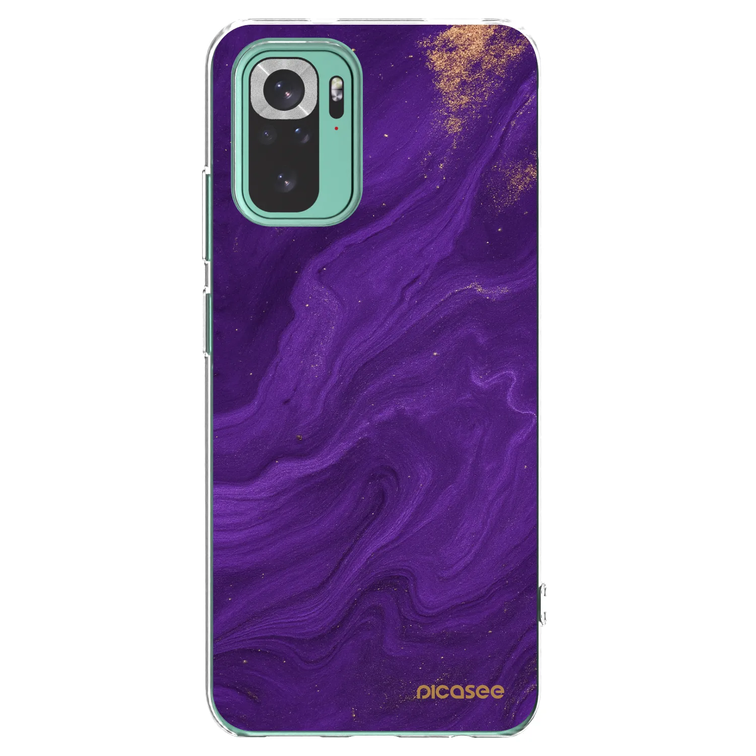 Picasee διαφανής θήκη σιλικόνης Xiaomi Redmi Note 10 Pro - Purple