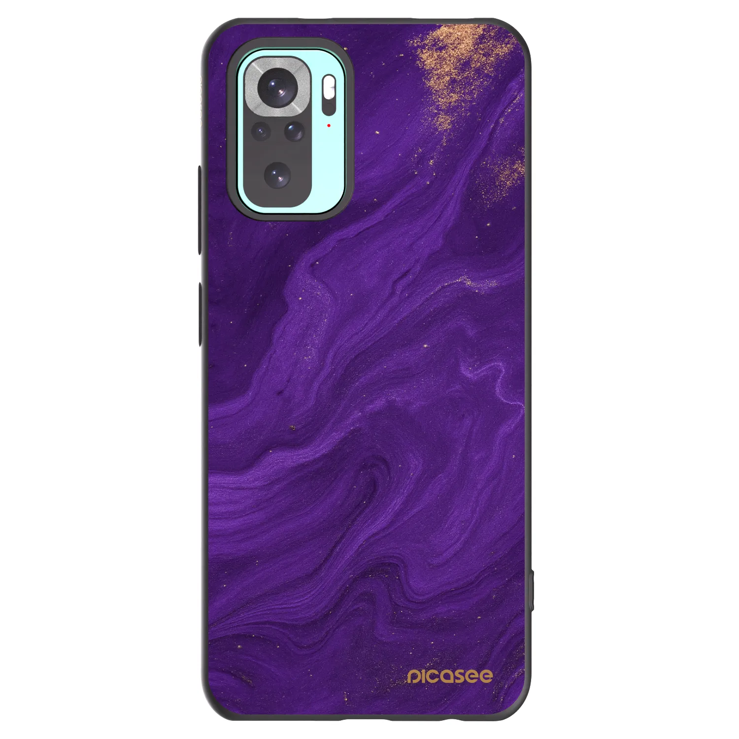 Picasee Μαύρη θήκη σιλικόνης για Xiaomi Redmi Note 10 Pro - Purple