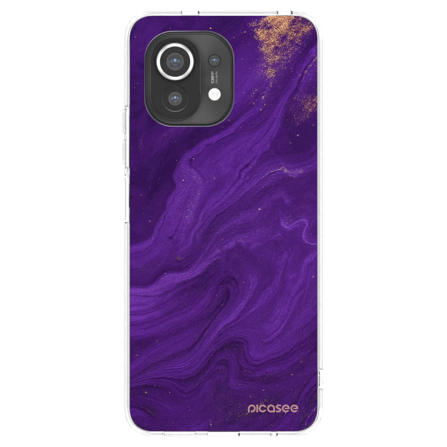 Picasee διαφανής θήκη σιλικόνης Xiaomi Mi 11 - Purple