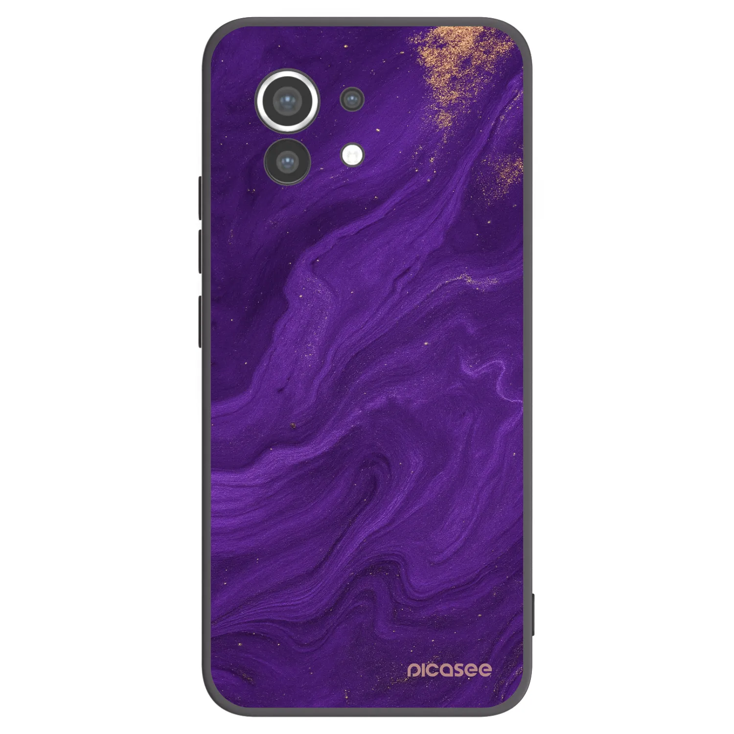 Picasee Μαύρη θήκη σιλικόνης για Xiaomi Mi 11 - Purple