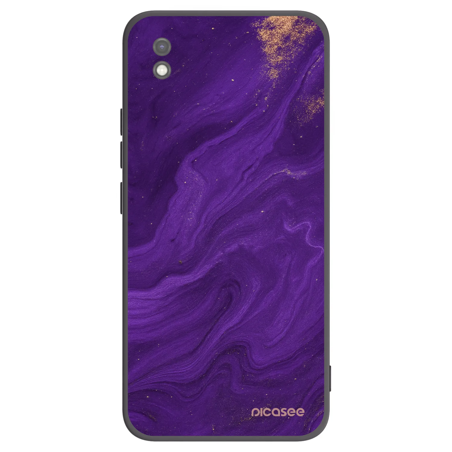 Picasee Μαύρη θήκη σιλικόνης για Xiaomi Redmi 9AT - Purple