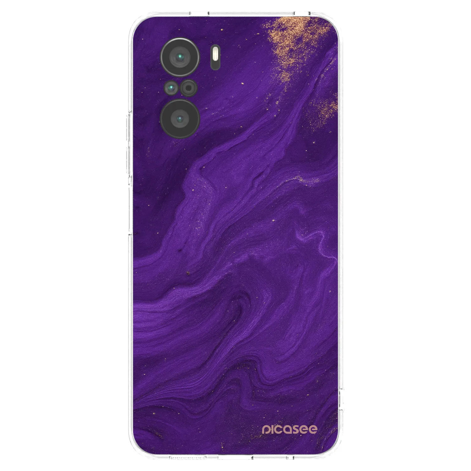 Picasee διαφανής θήκη σιλικόνης Xiaomi Poco F3 - Purple