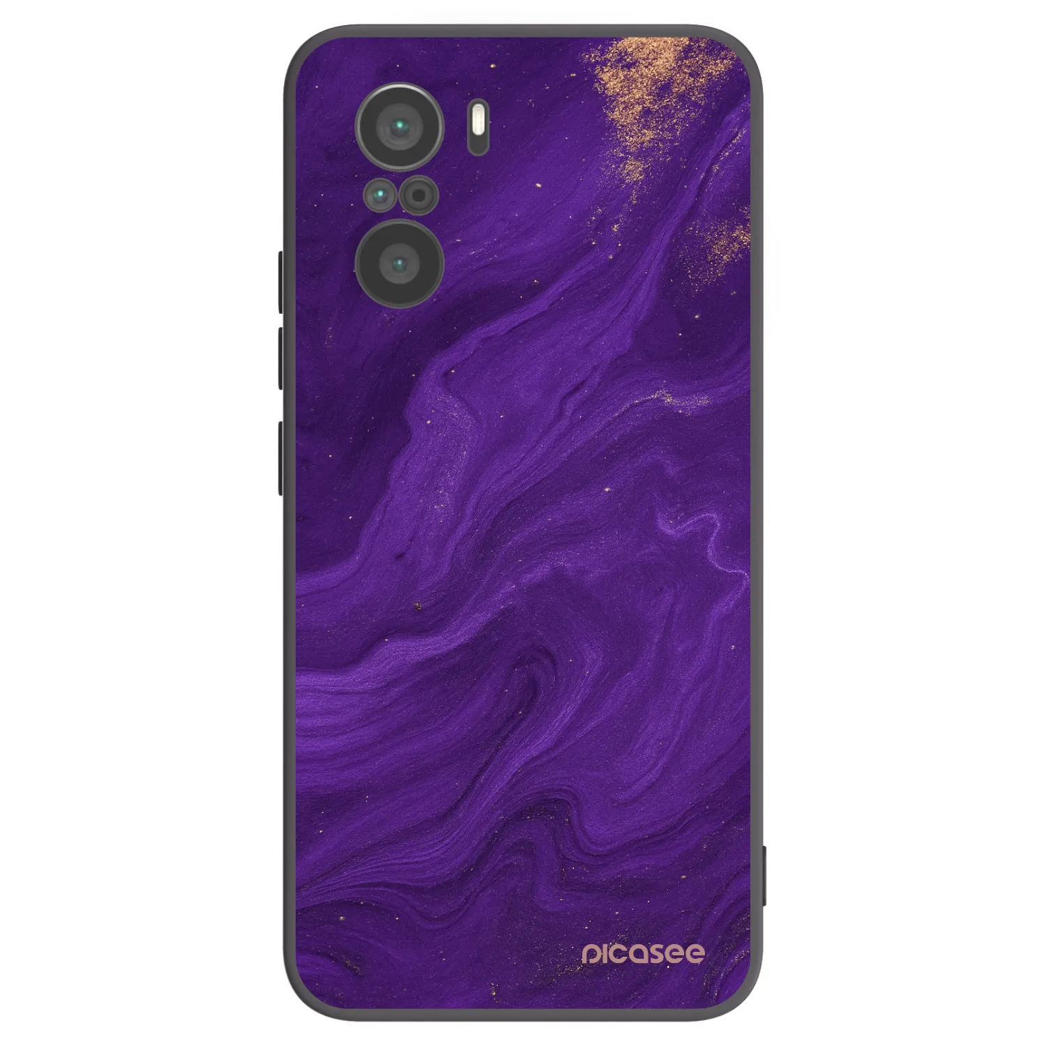 Picasee Μαύρη θήκη σιλικόνης για Xiaomi Poco F3 - Purple