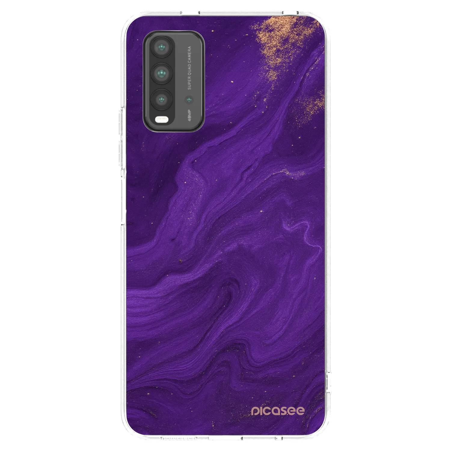 Picasee διαφανής θήκη σιλικόνης Xiaomi Redmi 9T - Purple