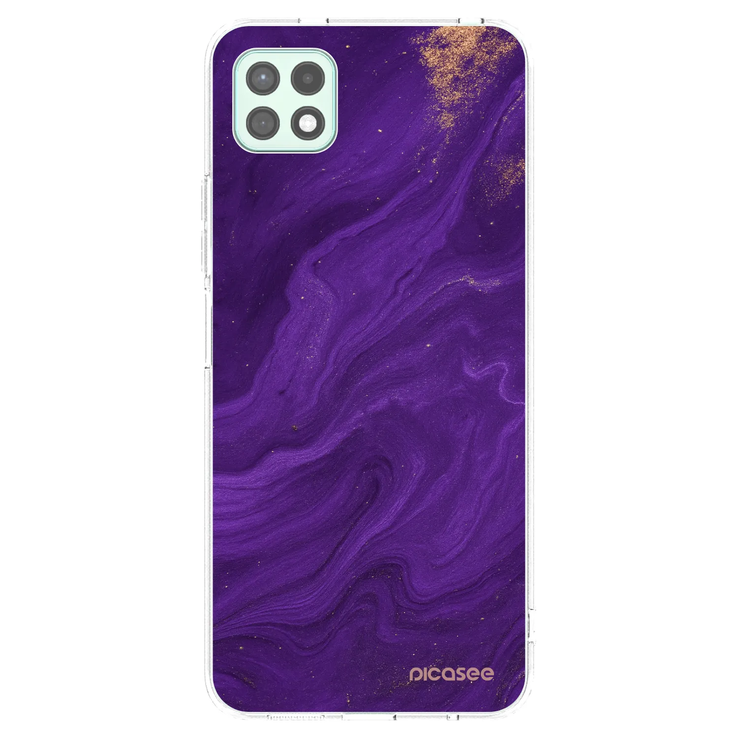 Picasee διαφανής θήκη σιλικόνης Samsung Galaxy A22 A226B 5G - Purple