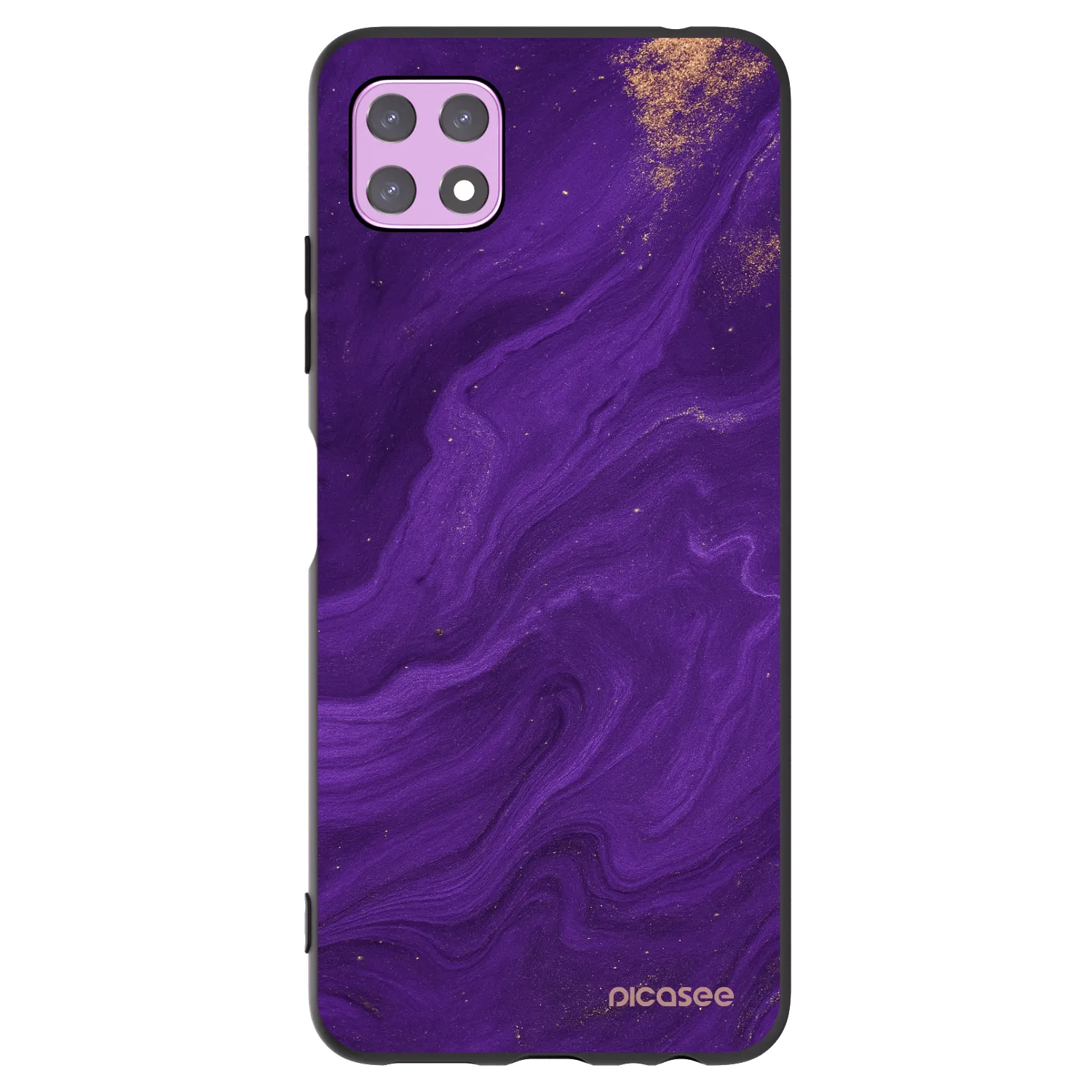 Picasee Μαύρη θήκη σιλικόνης για Samsung Galaxy A22 A226B 5G - Purple