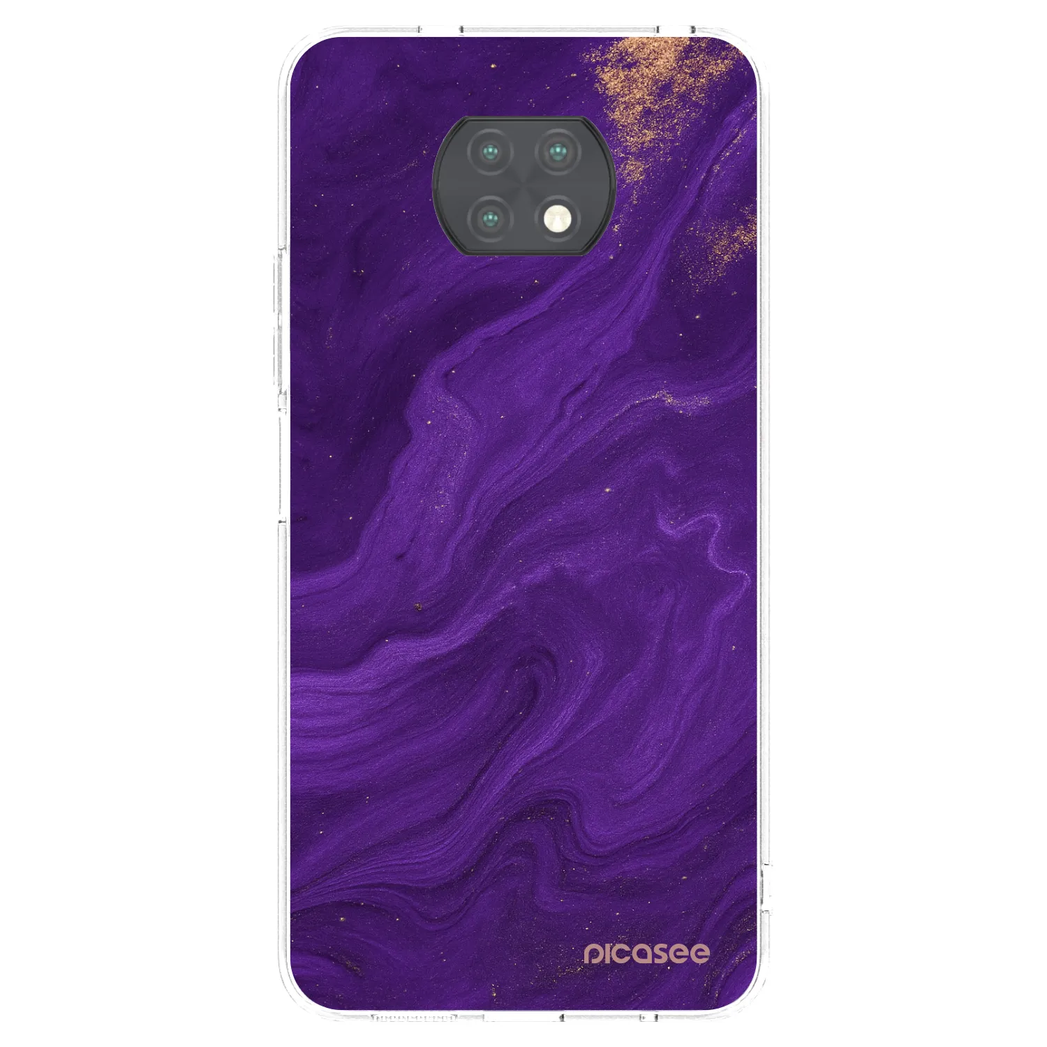 Picasee διαφανής θήκη σιλικόνης Xiaomi Redmi Note 9T - Purple