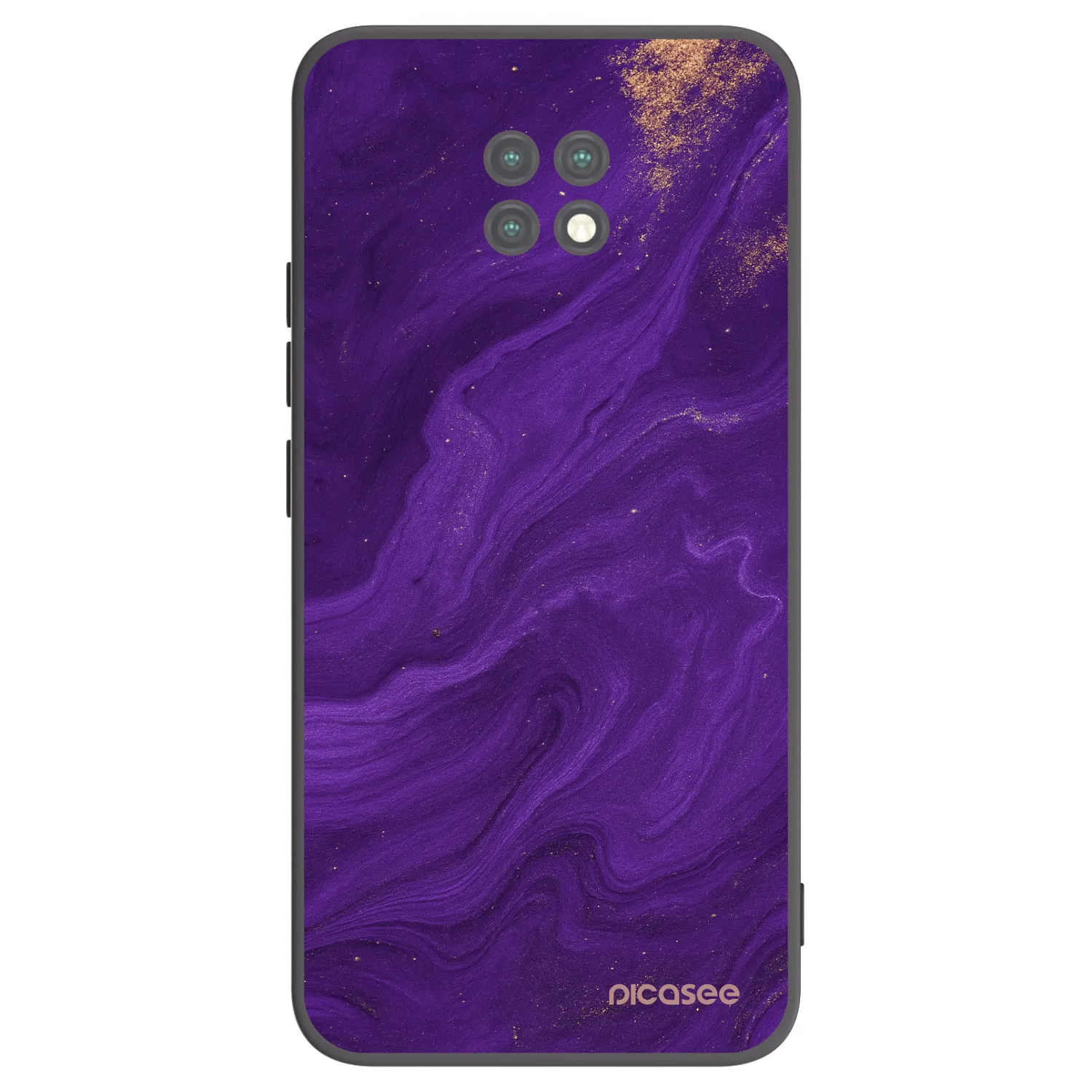Picasee Μαύρη θήκη σιλικόνης για Xiaomi Redmi Note 9T - Purple