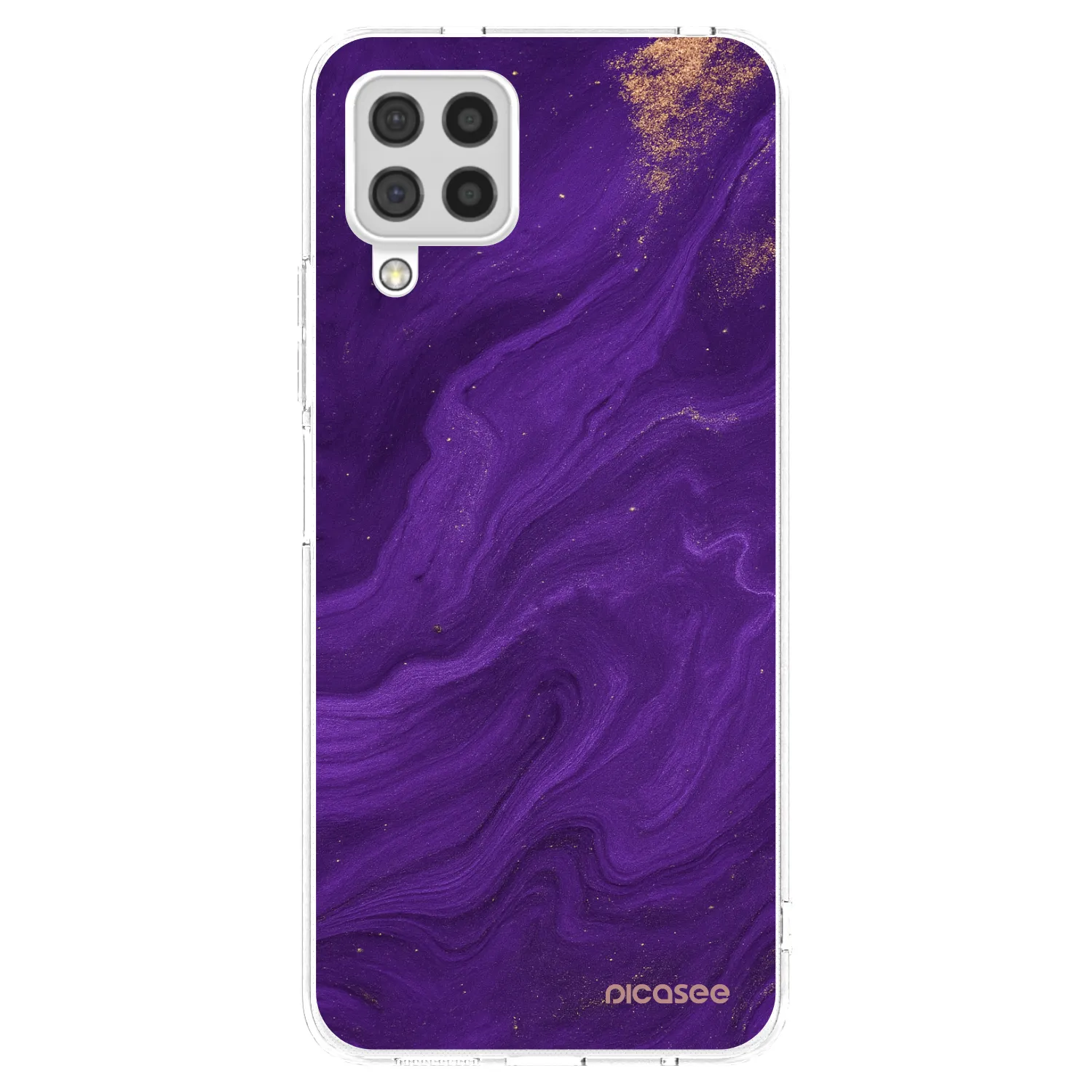 Picasee διαφανής θήκη σιλικόνης Samsung Galaxy A22 A225F 4G - Purple