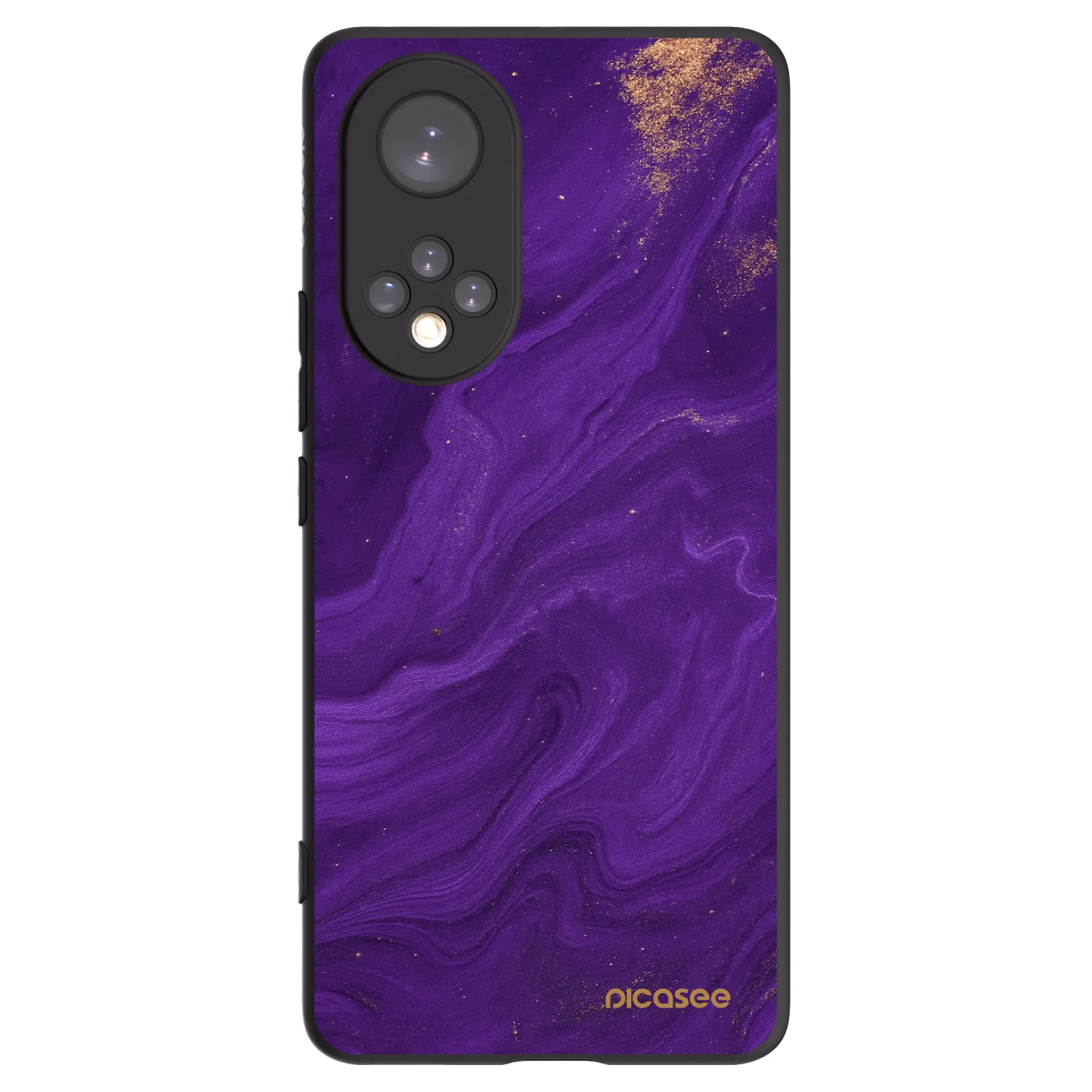 Picasee Μαύρη θήκη σιλικόνης για Honor 50 5G - Purple