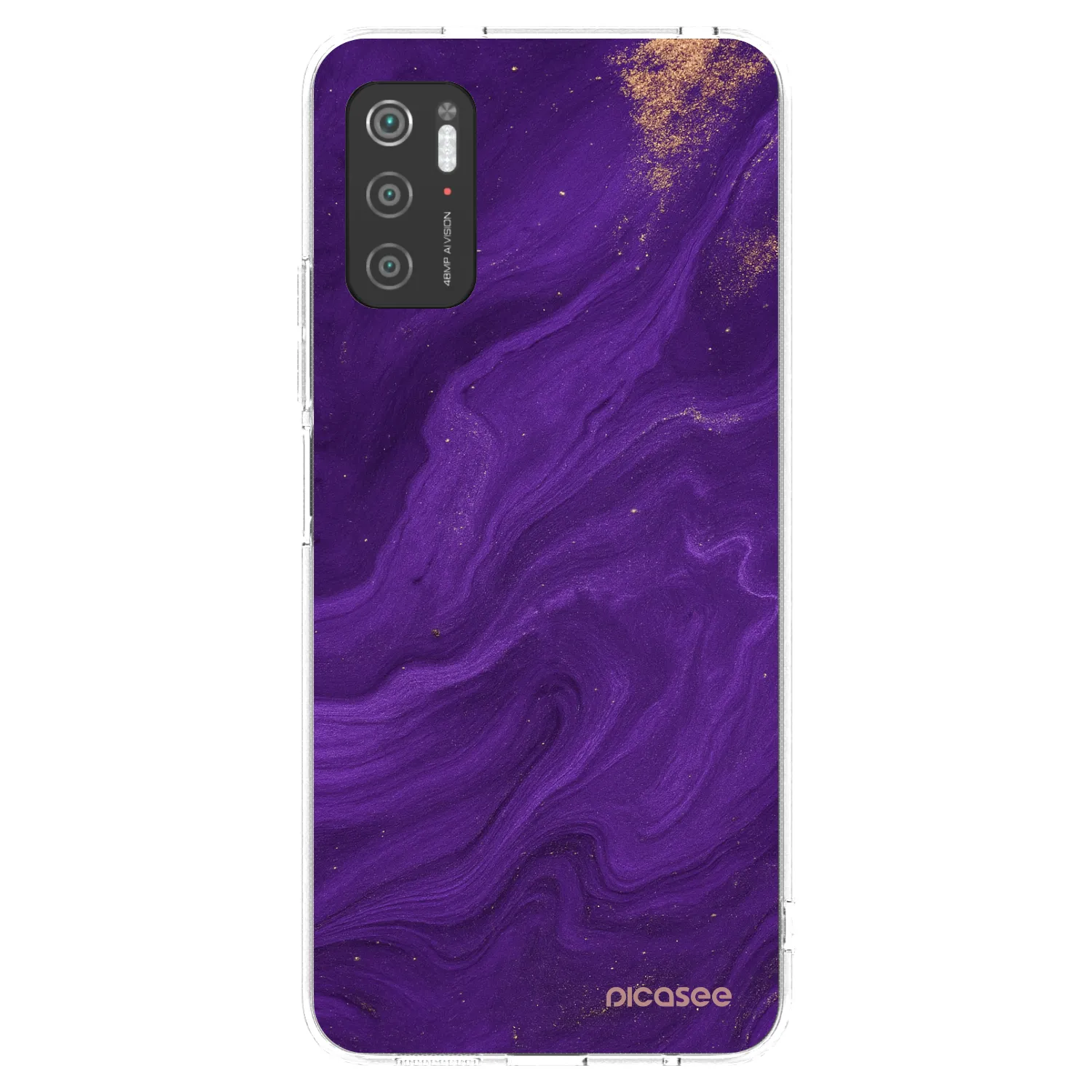 Picasee διαφανής θήκη σιλικόνης Xiaomi Poco M3 Pro 5G - Purple