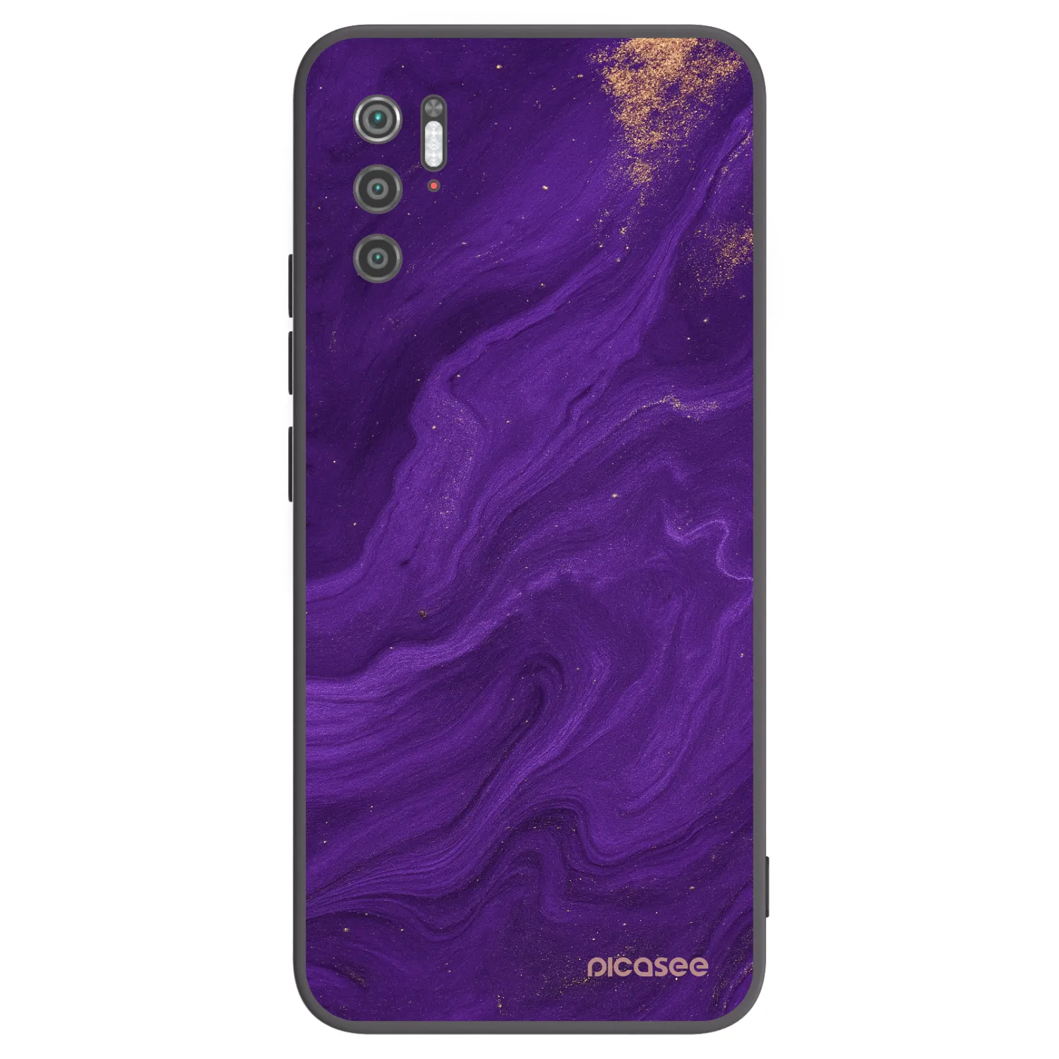 Picasee Μαύρη θήκη σιλικόνης για Xiaomi Poco M3 Pro 5G - Purple