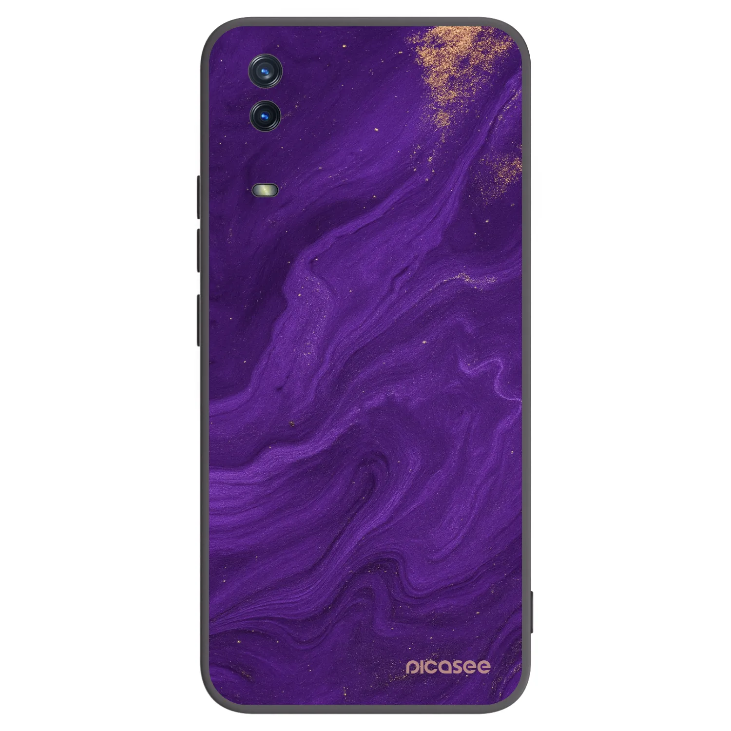 Picasee Μαύρη θήκη σιλικόνης για Vivo Y11s - Purple