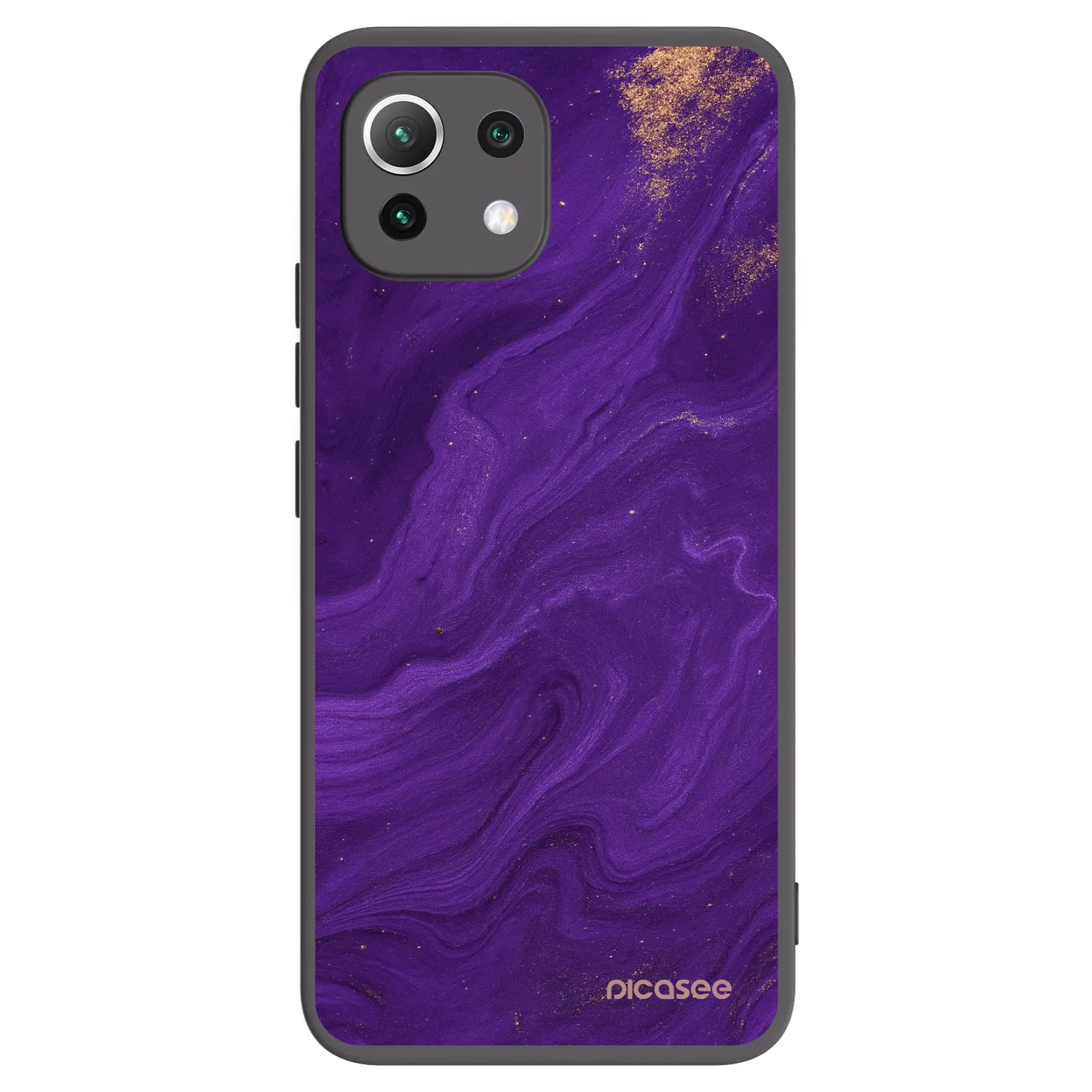 Picasee Μαύρη θήκη σιλικόνης για Xiaomi 11 Lite 5G NE - Purple