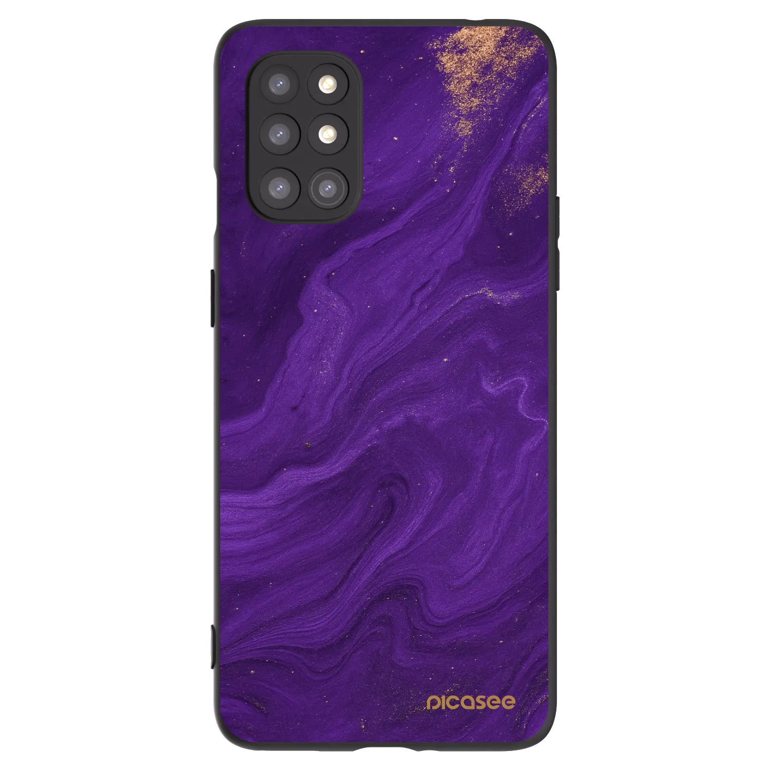 Picasee Μαύρη θήκη σιλικόνης για OnePlus 8T - Purple