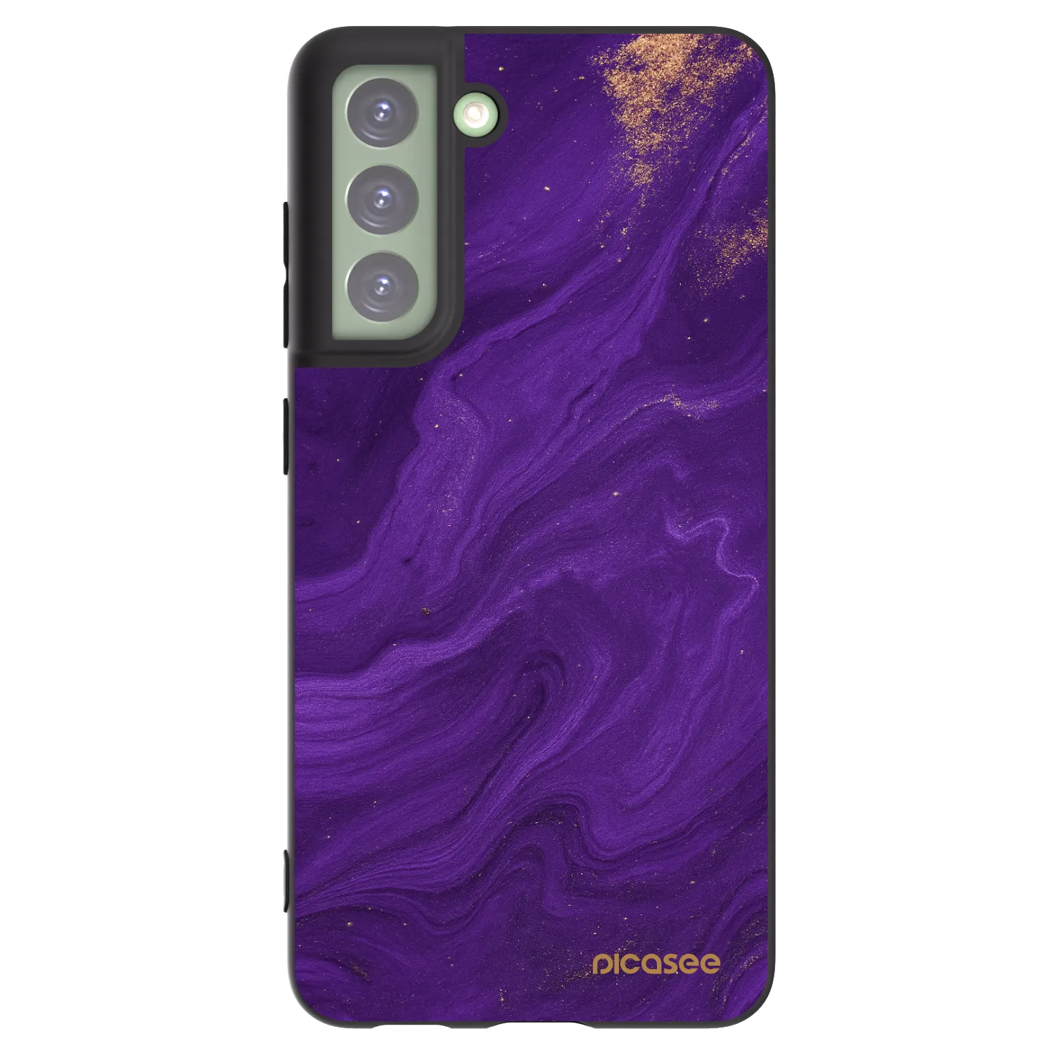 Picasee Μαύρη θήκη σιλικόνης για Samsung Galaxy S21 FE 5G - Purple