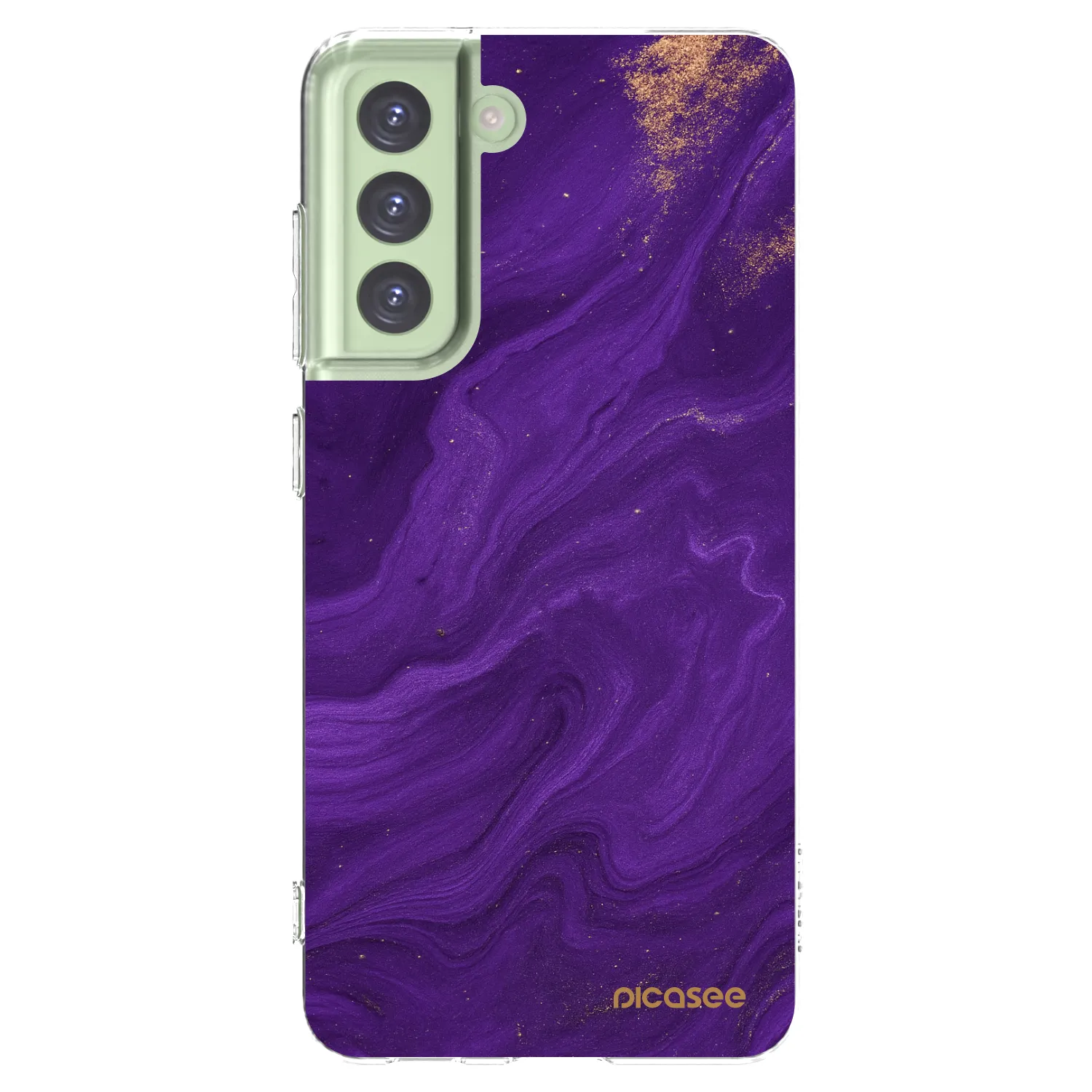 Picasee διαφανής θήκη σιλικόνης Samsung Galaxy S21 FE 5G - Purple