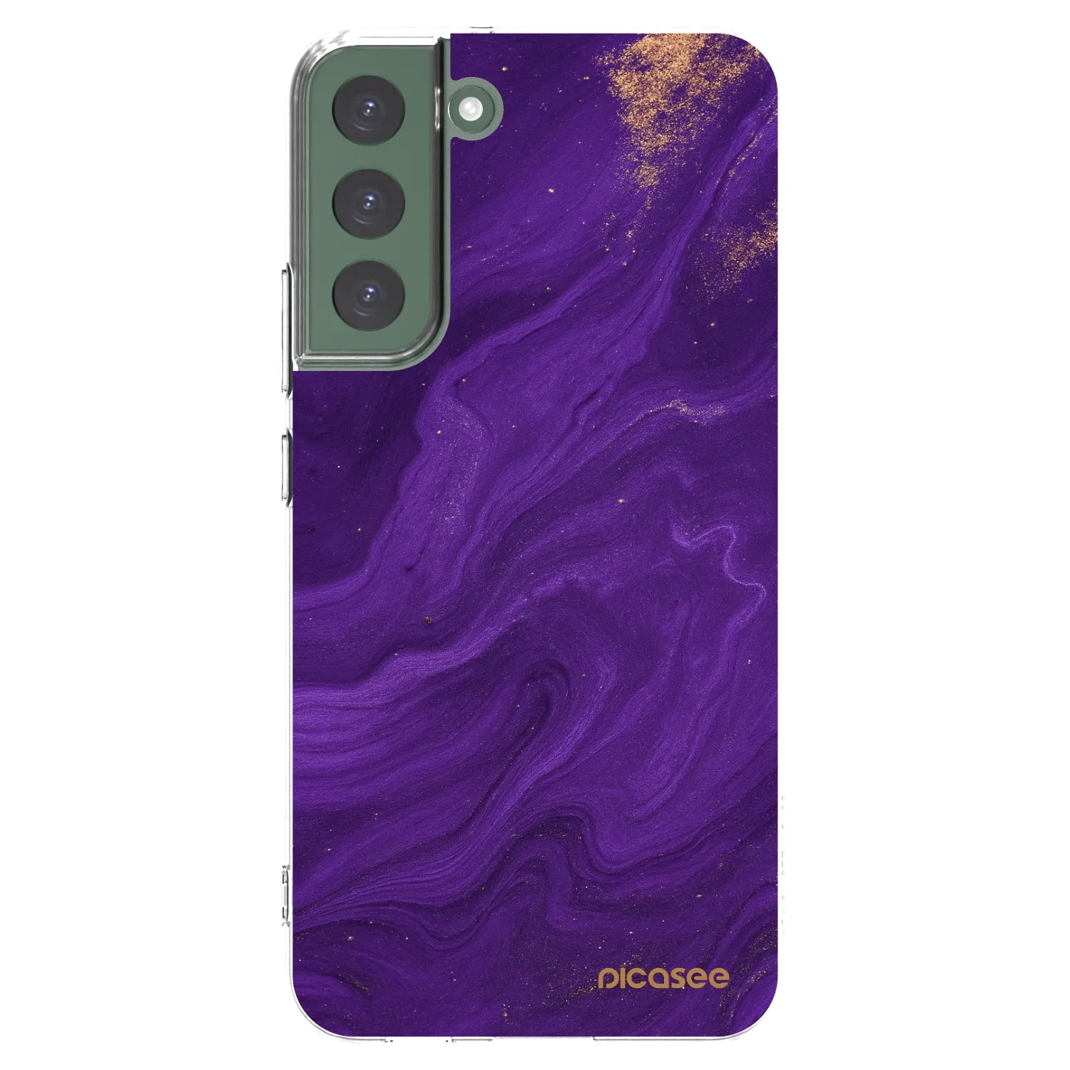 Picasee διαφανής θήκη σιλικόνης Samsung Galaxy S22+ 5G - Purple