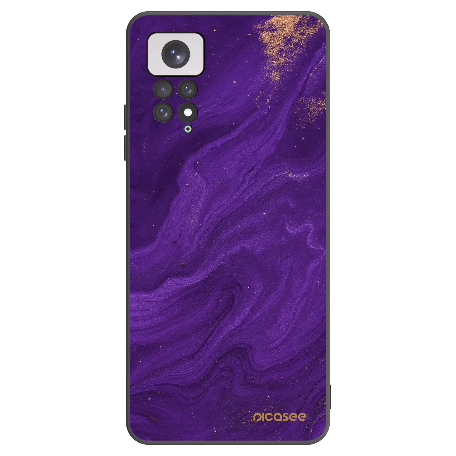 Picasee Μαύρη θήκη σιλικόνης για Xiaomi Redmi Note 11 - Purple