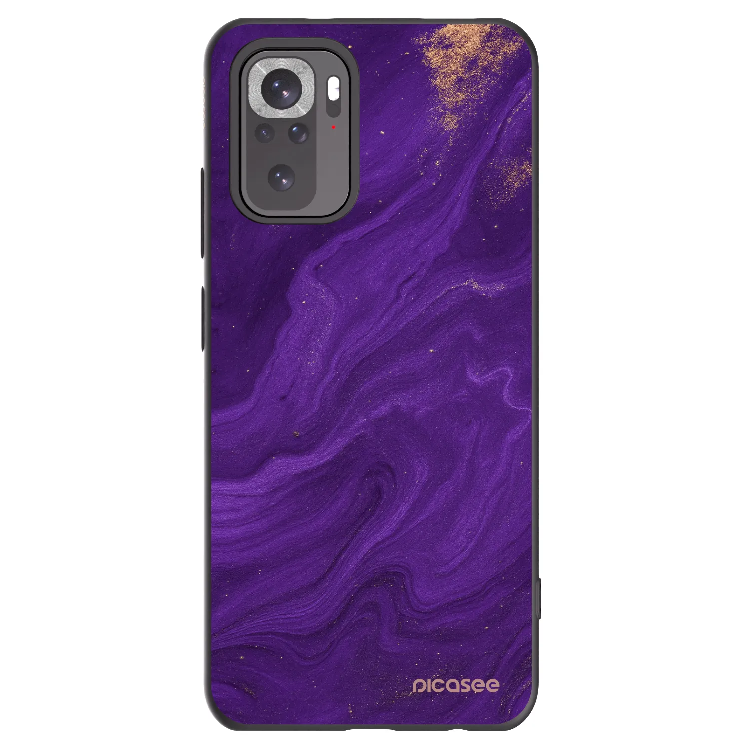 Picasee Μαύρη θήκη σιλικόνης για Xiaomi Redmi Note 11S 4G - Purple
