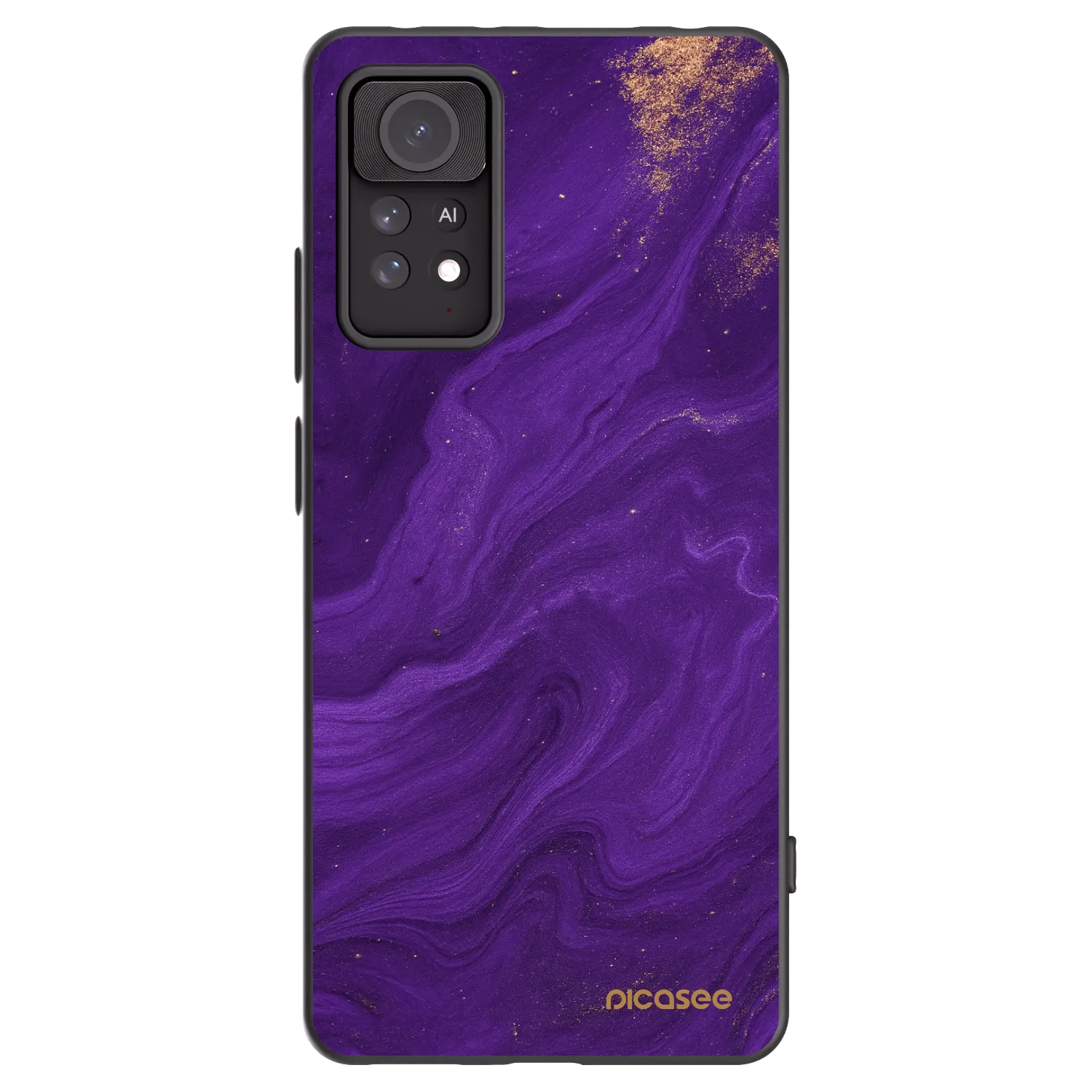Picasee Μαύρη θήκη σιλικόνης για Xiaomi Redmi Note 11 Pro 5G - Purple