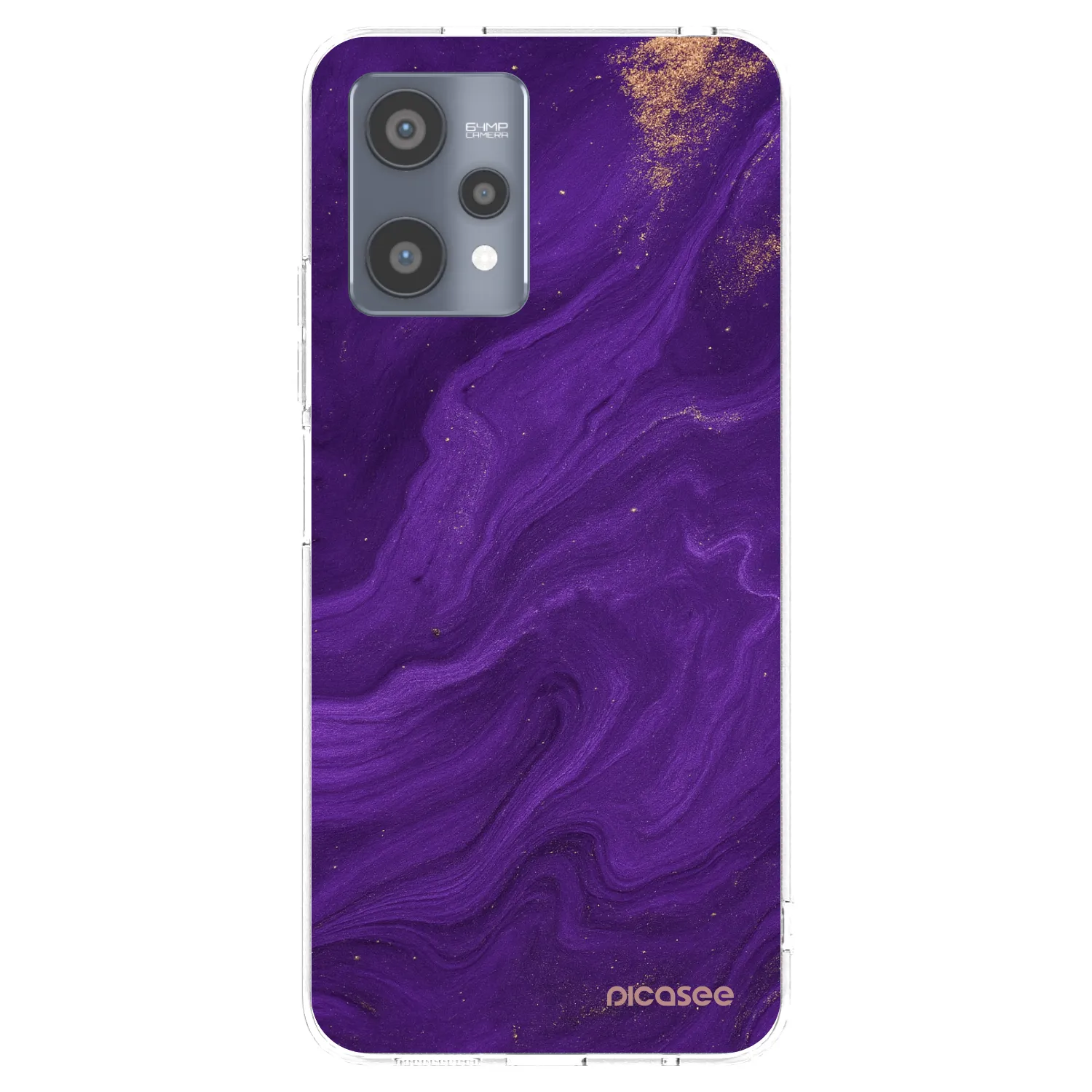 Picasee διαφανής θήκη σιλικόνης Realme 9 Pro 5G - Purple