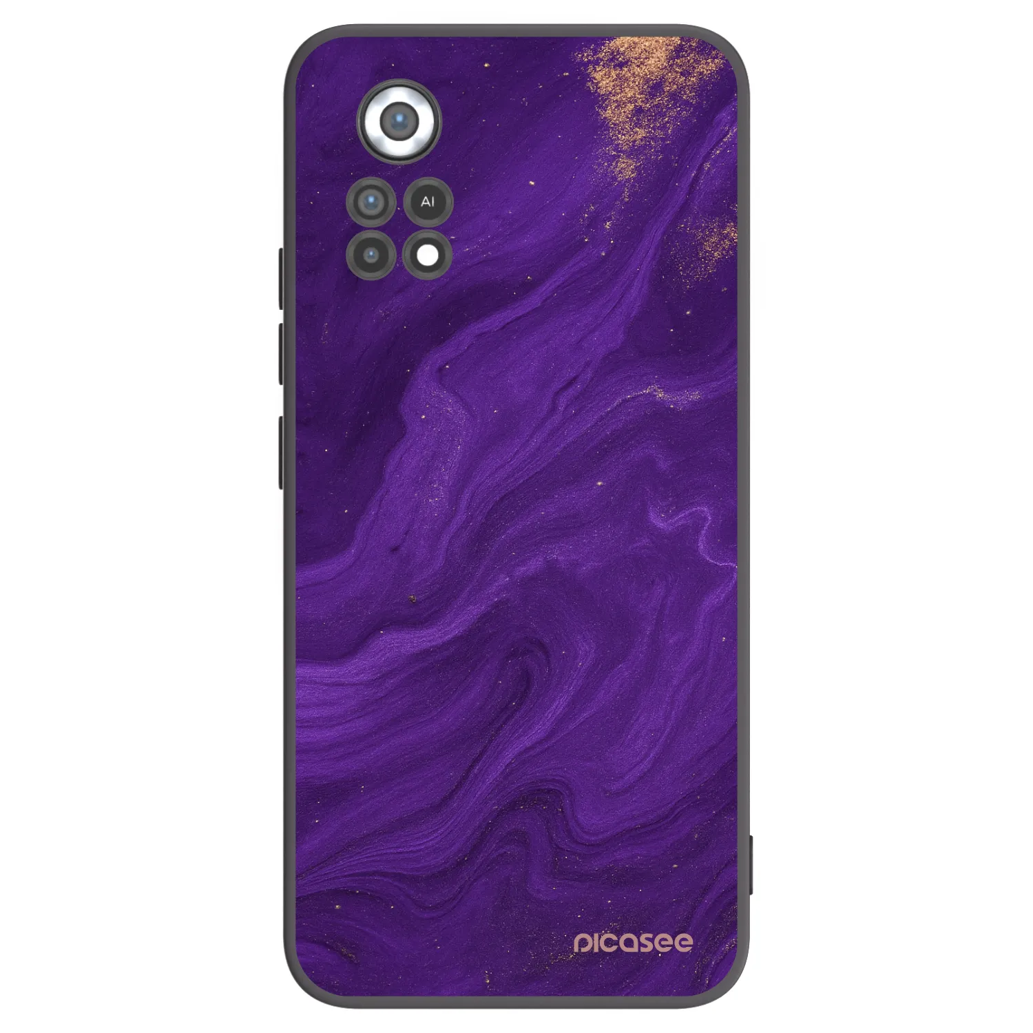 Picasee Μαύρη θήκη σιλικόνης για Xiaomi Poco X4 Pro 5G - Purple