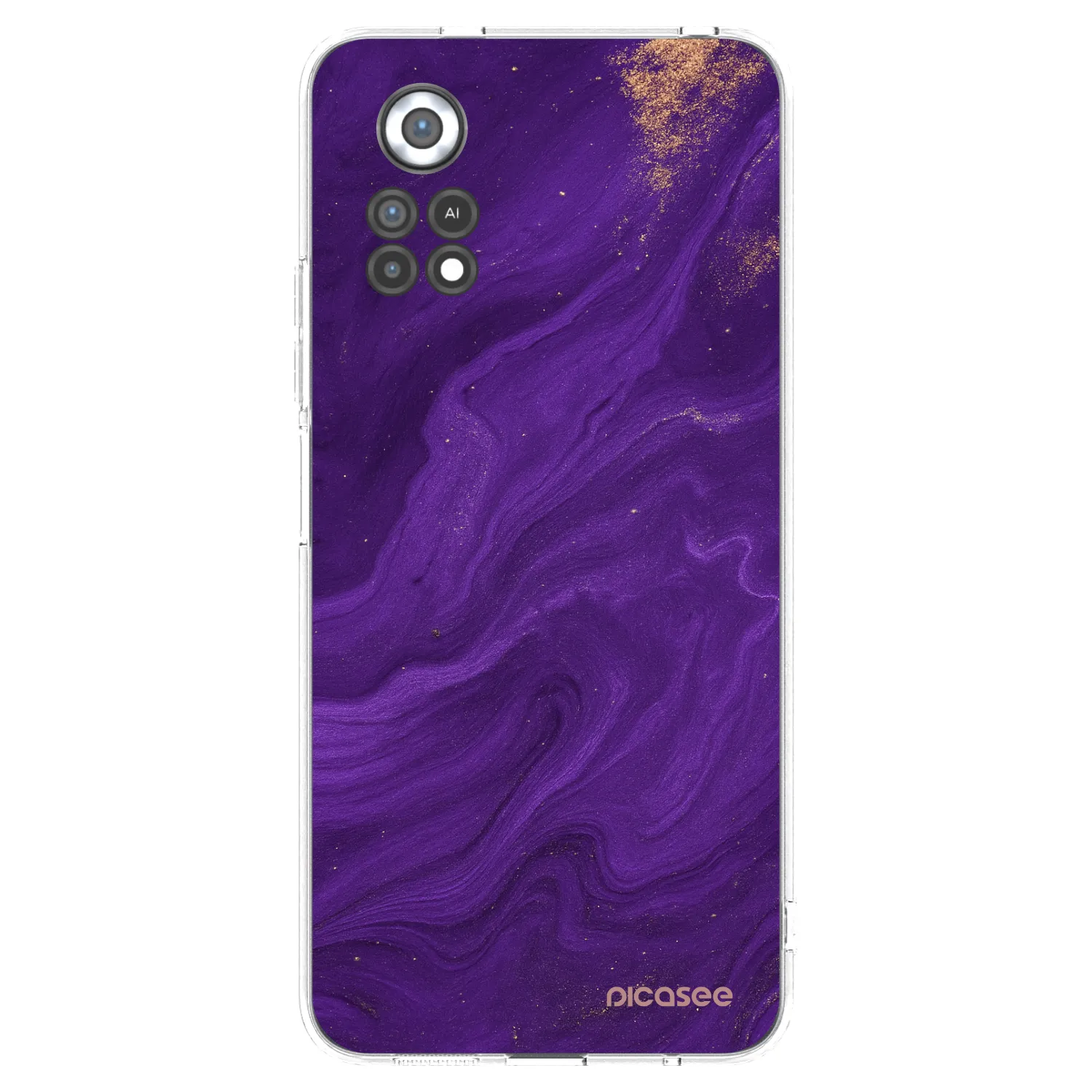 Picasee διαφανής θήκη σιλικόνης Xiaomi Poco X4 Pro 5G - Purple