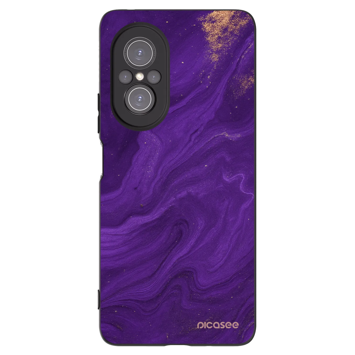 Picasee Μαύρη θήκη σιλικόνης για Huawei Nova 9 SE - Purple