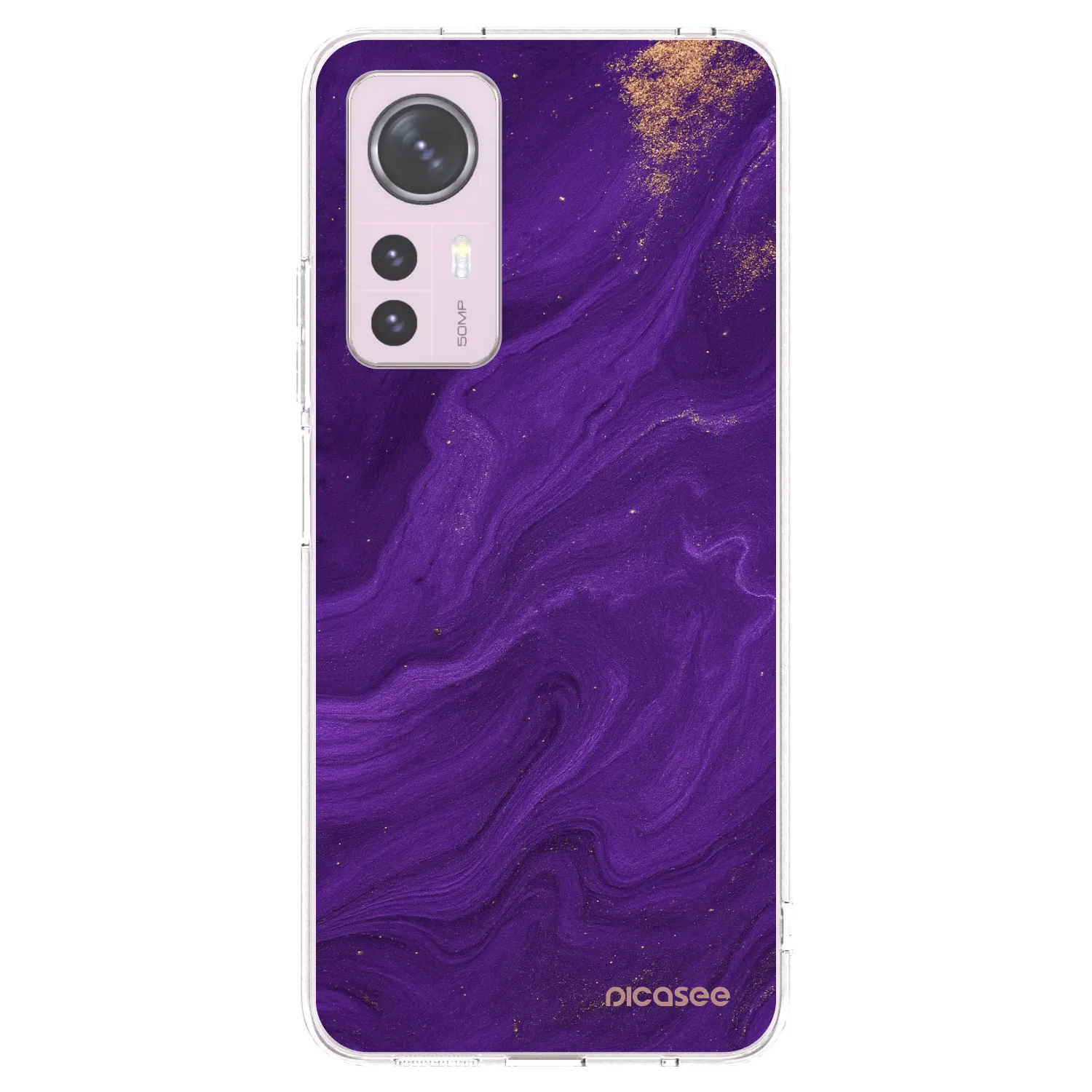 Picasee διαφανής θήκη σιλικόνης Xiaomi 12 - Purple