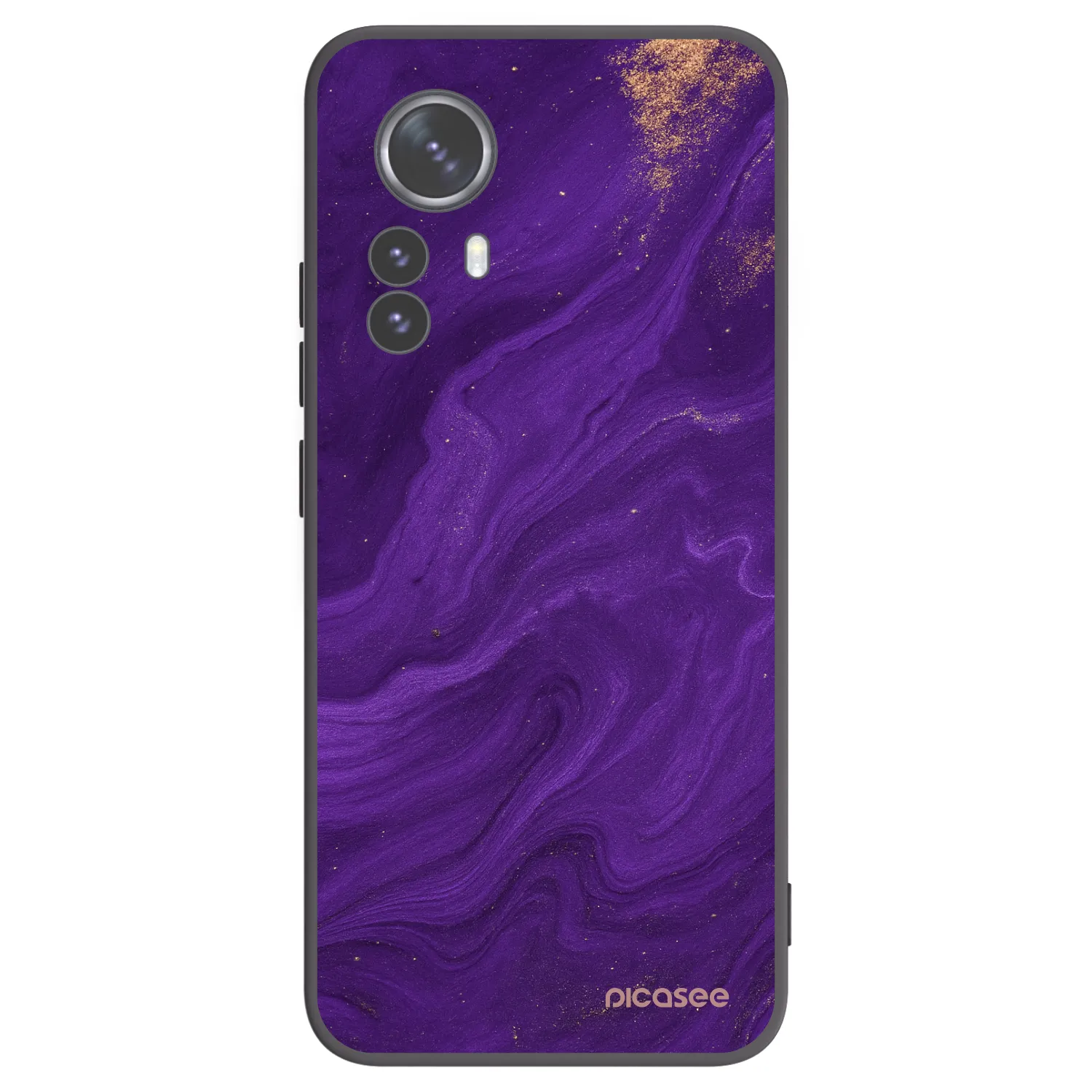 Picasee Μαύρη θήκη σιλικόνης για Xiaomi 12 Pro - Purple