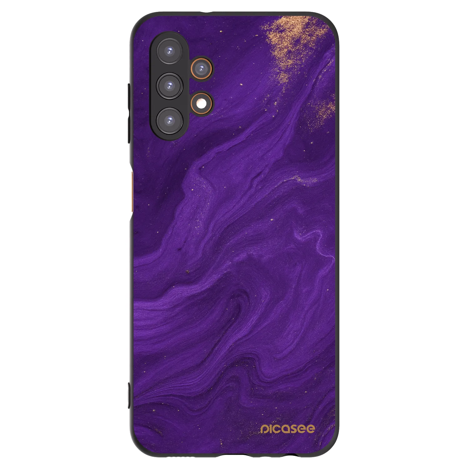 Picasee Μαύρη θήκη σιλικόνης για Samsung Galaxy A13 4G A135 - Purple
