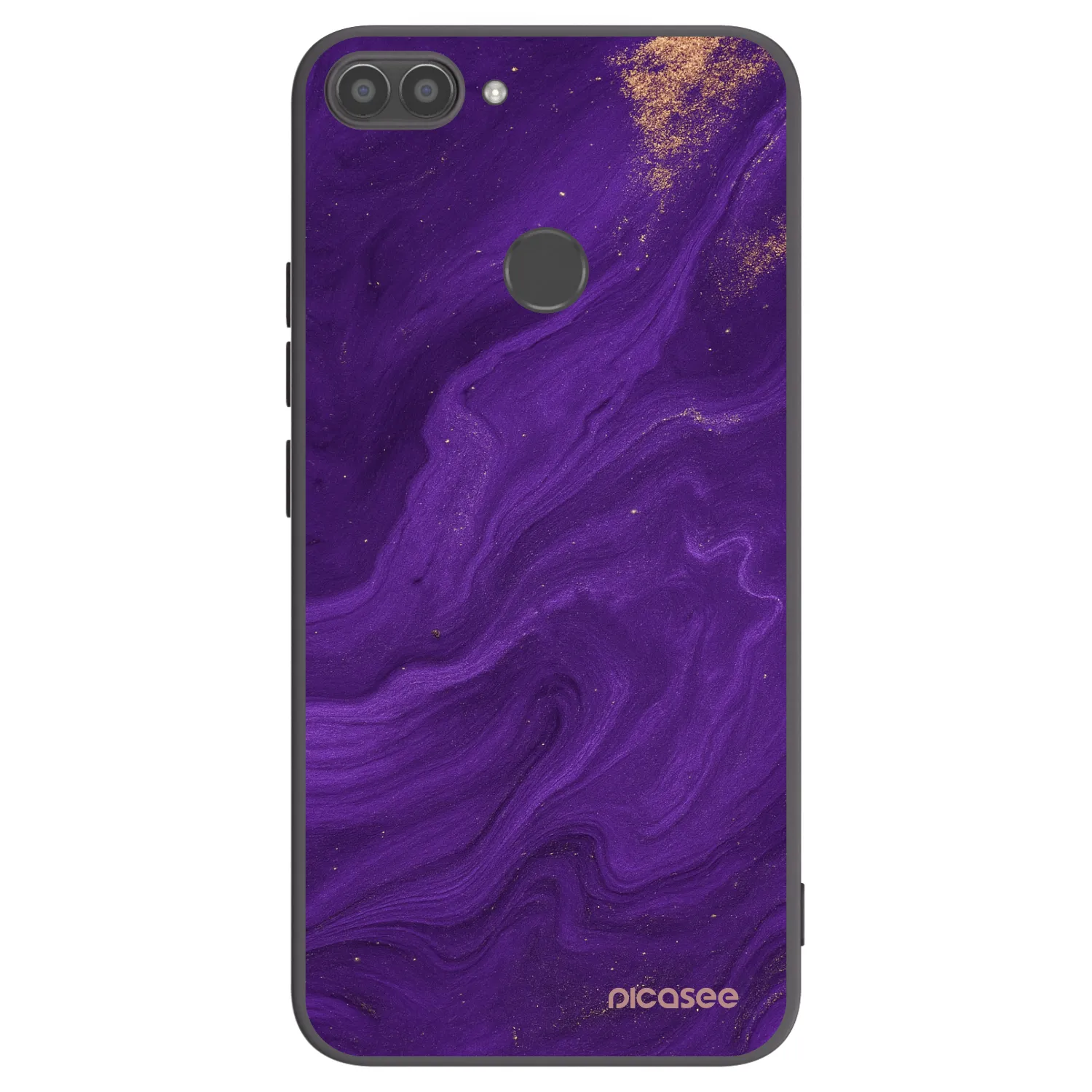 Picasee Μαύρη θήκη σιλικόνης για Huawei P Smart - Purple