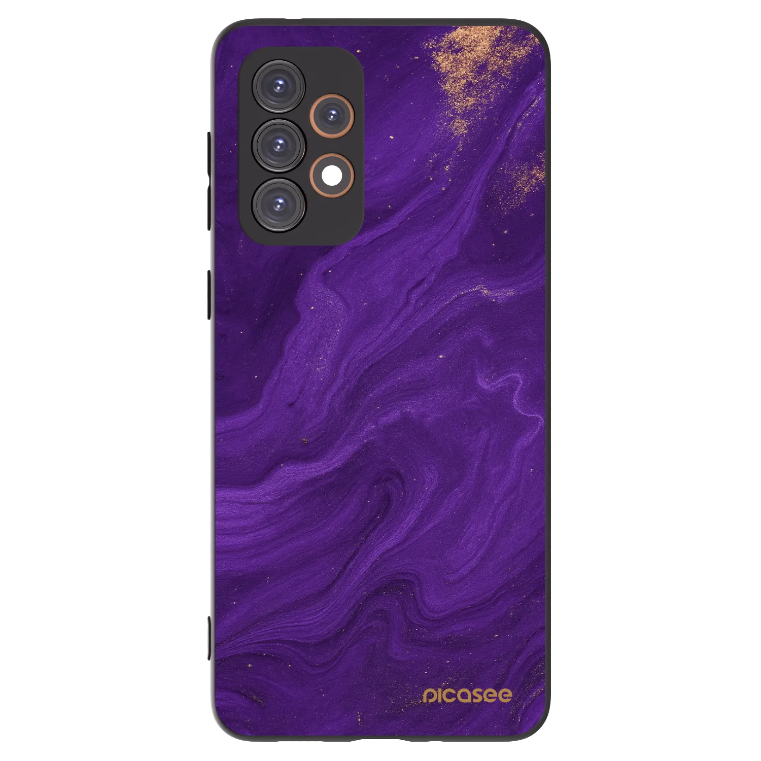 Picasee Μαύρη θήκη σιλικόνης για Samsung Galaxy A33 5G A336 - Purple