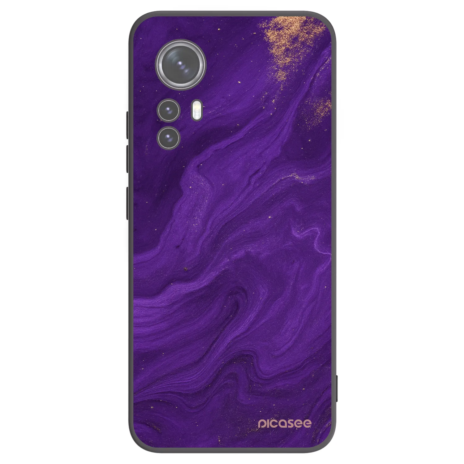 Picasee Μαύρη θήκη σιλικόνης για Xiaomi 12X - Purple