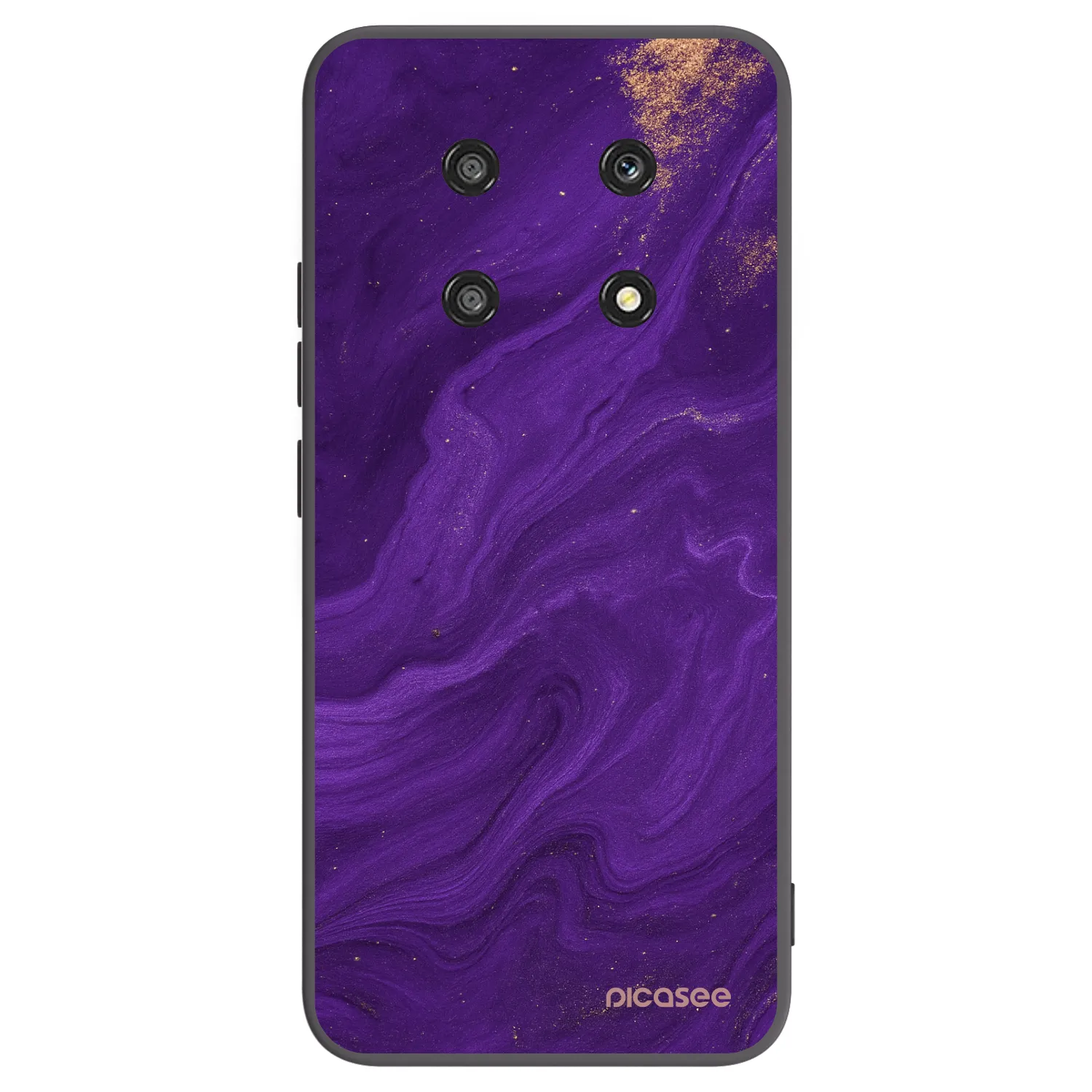 Picasee Μαύρη θήκη σιλικόνης για Honor Magic4 Lite 5G - Purple