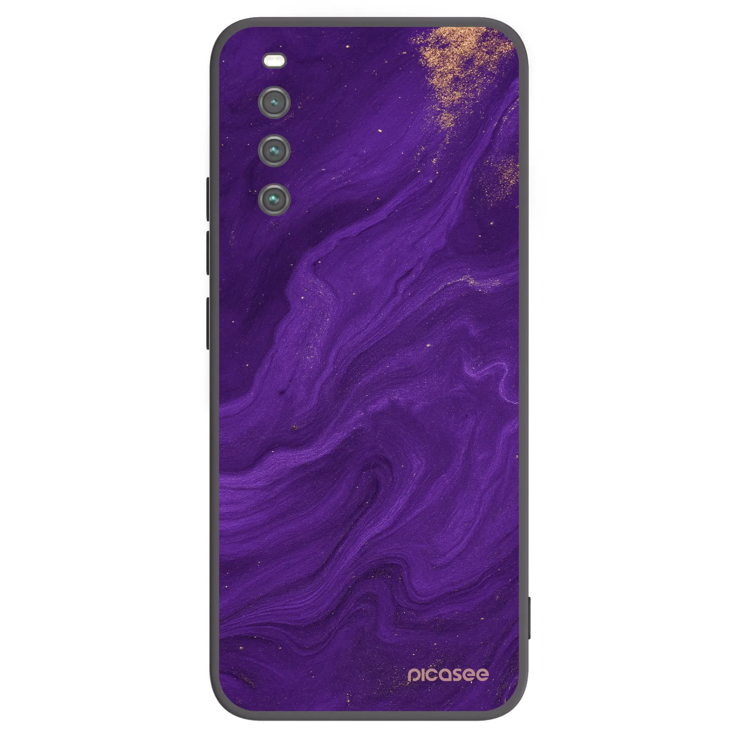 Picasee Μαύρη θήκη σιλικόνης για Sony Xperia 10 IV 5G - Purple