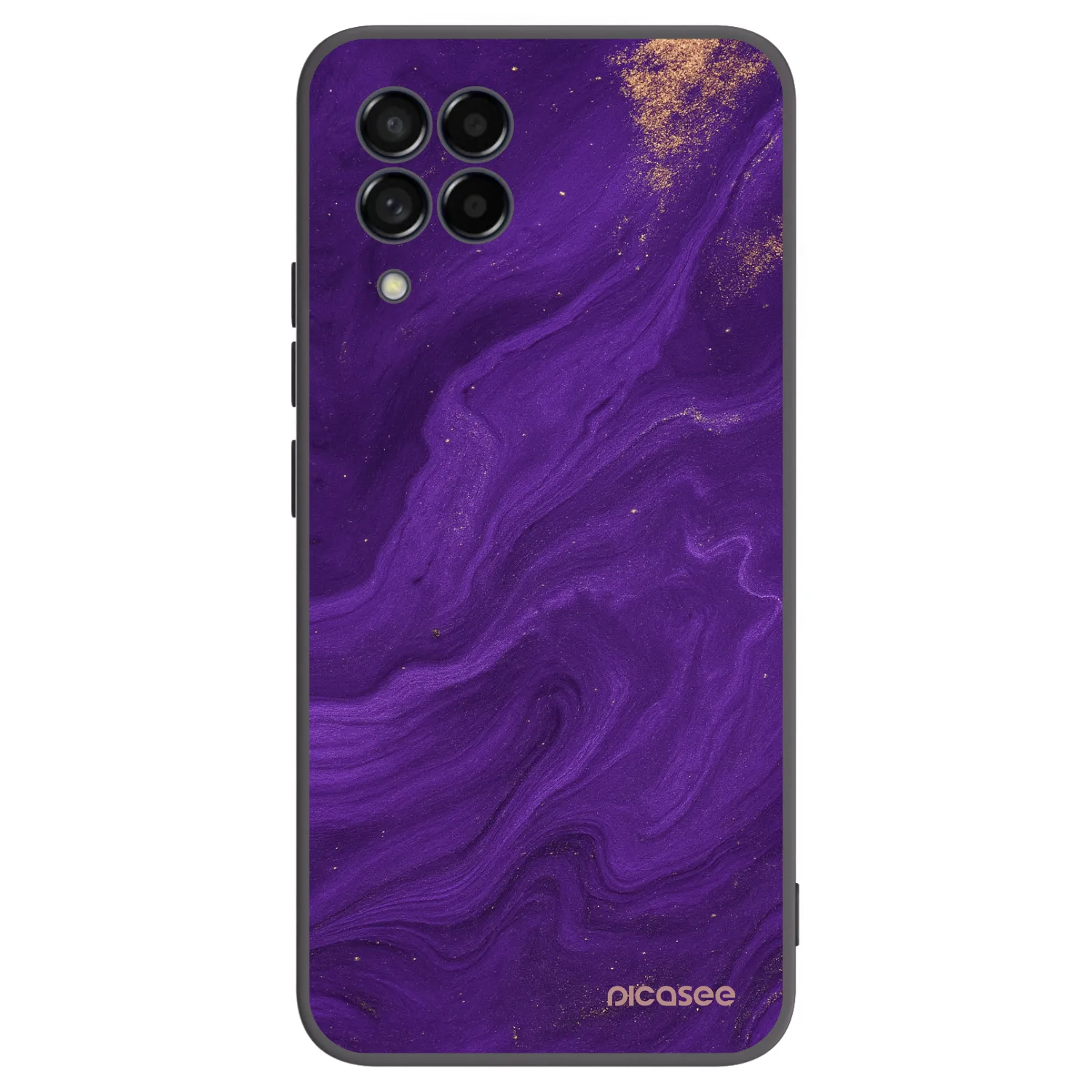 Picasee Μαύρη θήκη σιλικόνης για Samsung Galaxy M53 5G - Purple