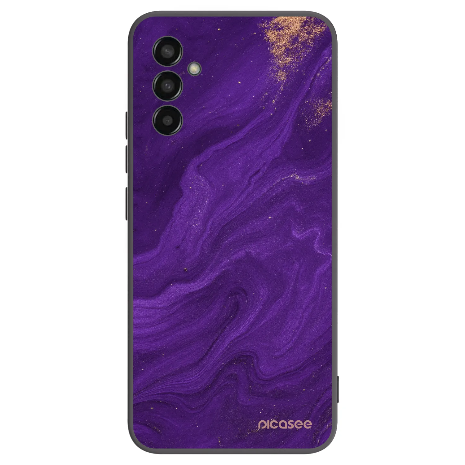 Picasee Μαύρη θήκη σιλικόνης για Samsung Galaxy M13 M135F - Purple