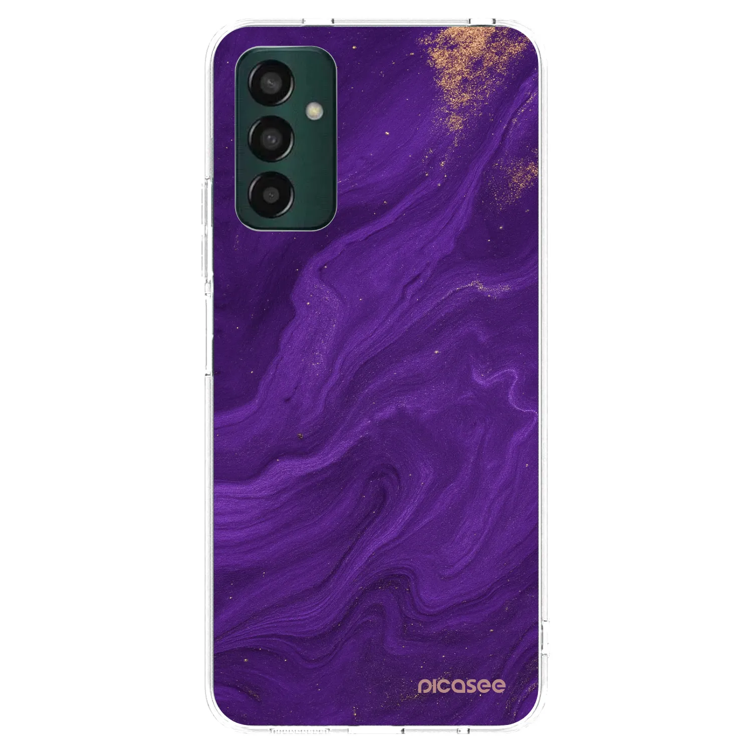 Picasee διαφανής θήκη σιλικόνης Samsung Galaxy M13 M135F - Purple