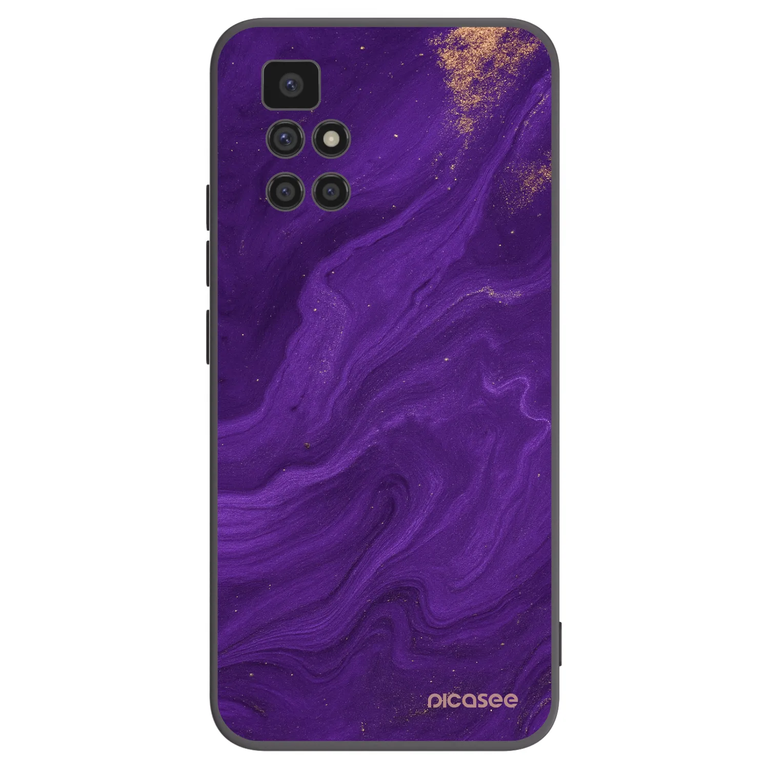 Picasee Μαύρη θήκη σιλικόνης για Xiaomi Redmi 10 (2022) - Purple