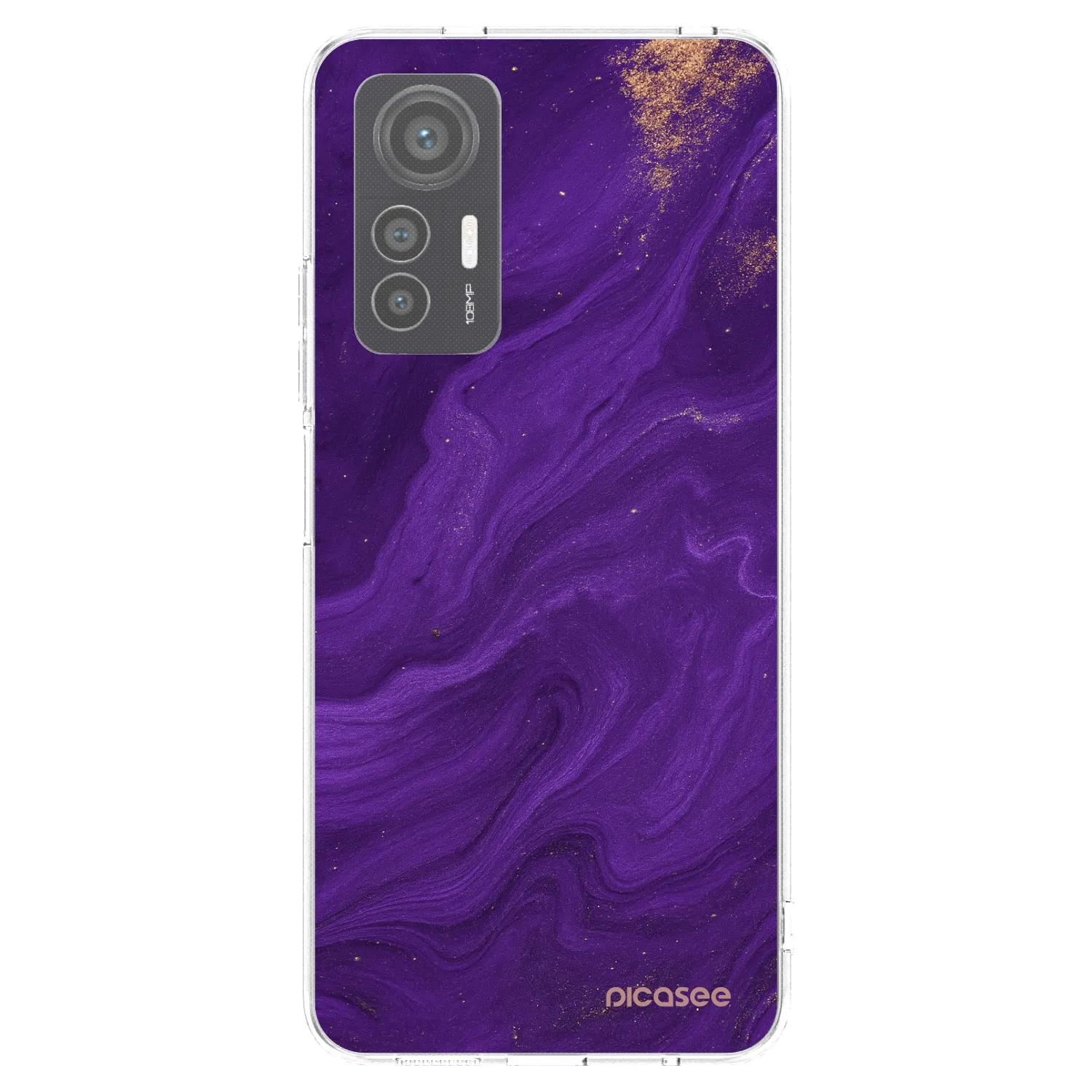 Picasee διαφανής θήκη σιλικόνης Xiaomi 12 Lite - Purple