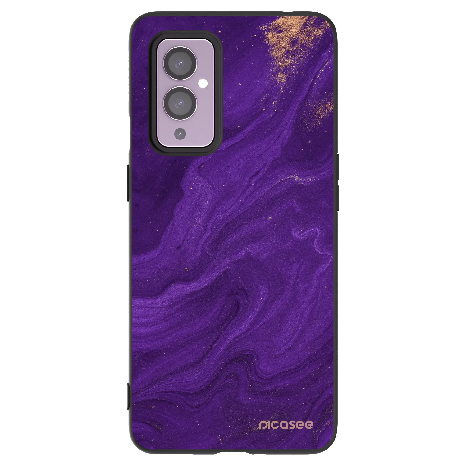 Picasee Μαύρη θήκη σιλικόνης για OnePlus 9 - Purple