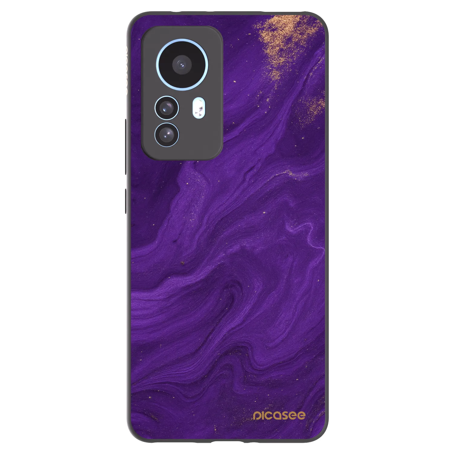 Picasee Μαύρη θήκη σιλικόνης για Xiaomi 12T - Purple