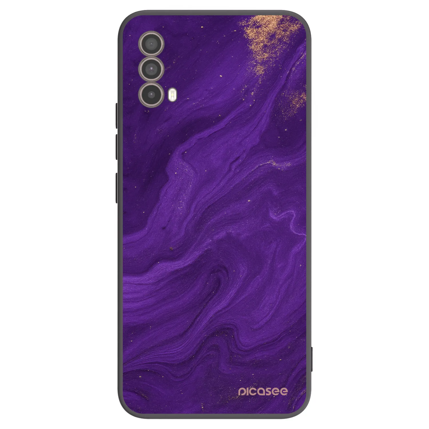 Picasee Μαύρη θήκη σιλικόνης για Motorola Moto E40 - Purple